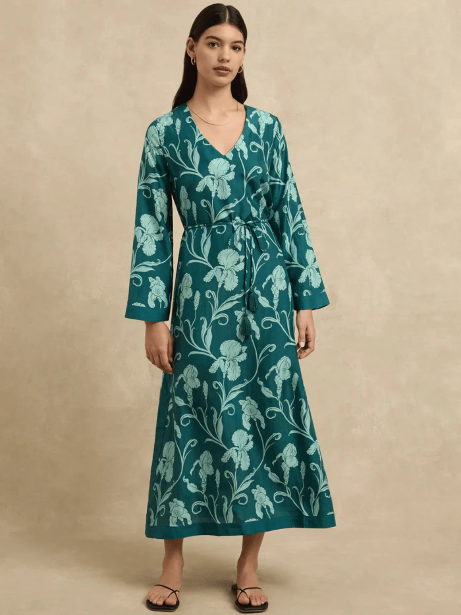 Leandra Dress in Iris Jade - Image 2