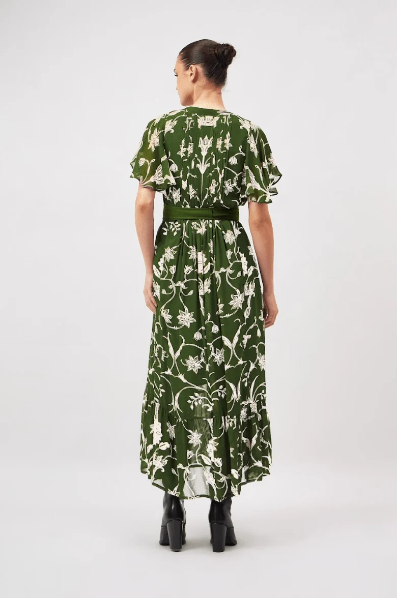 Leni Dress in Meknes Pine - Image 4
