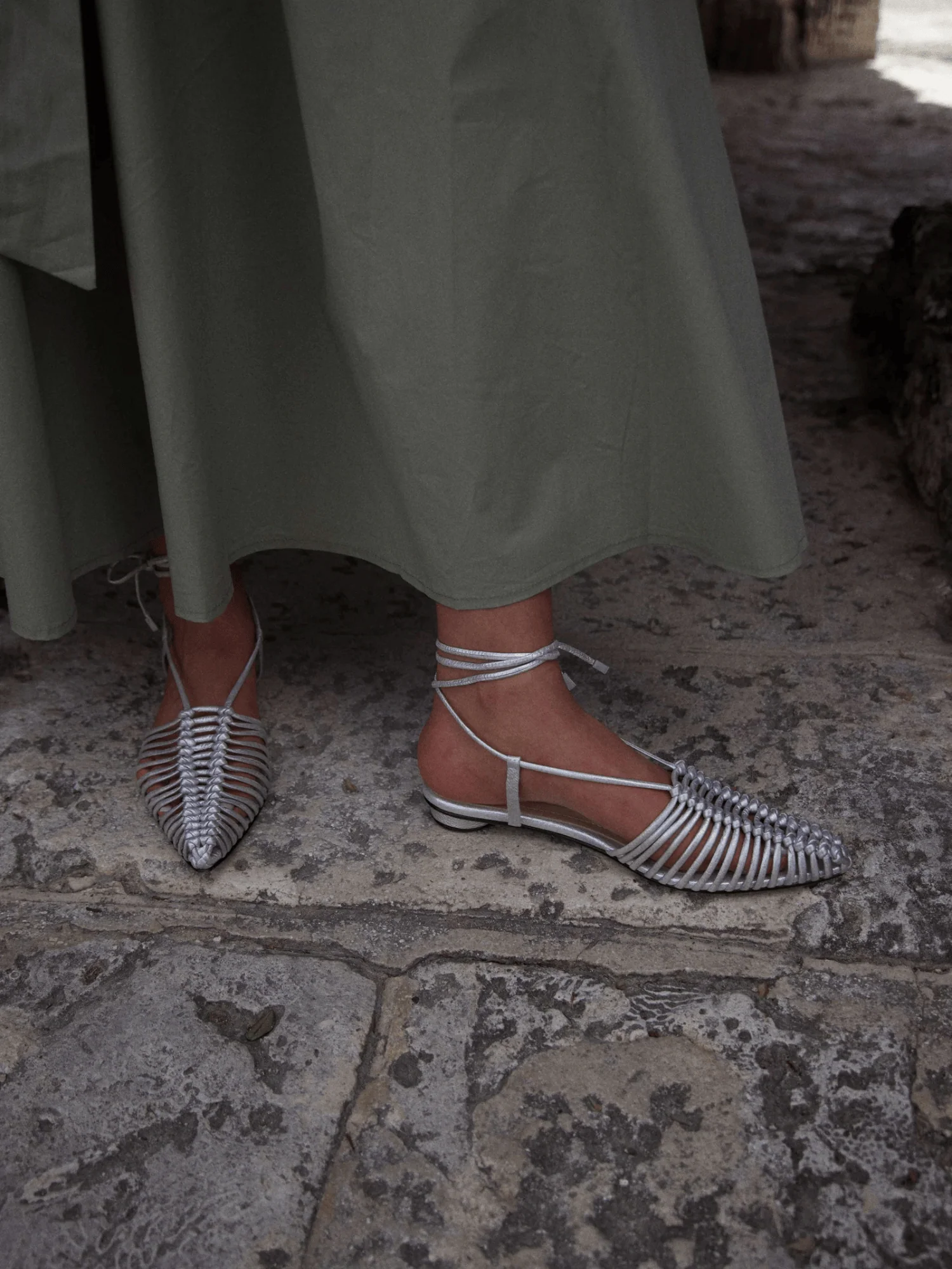 Letha Silver Sandals - Image 2