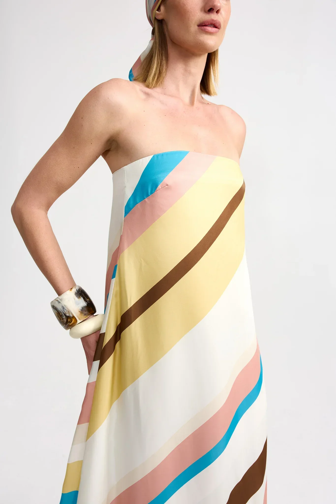 Lucie Dress in Siera Stripe - Image 3