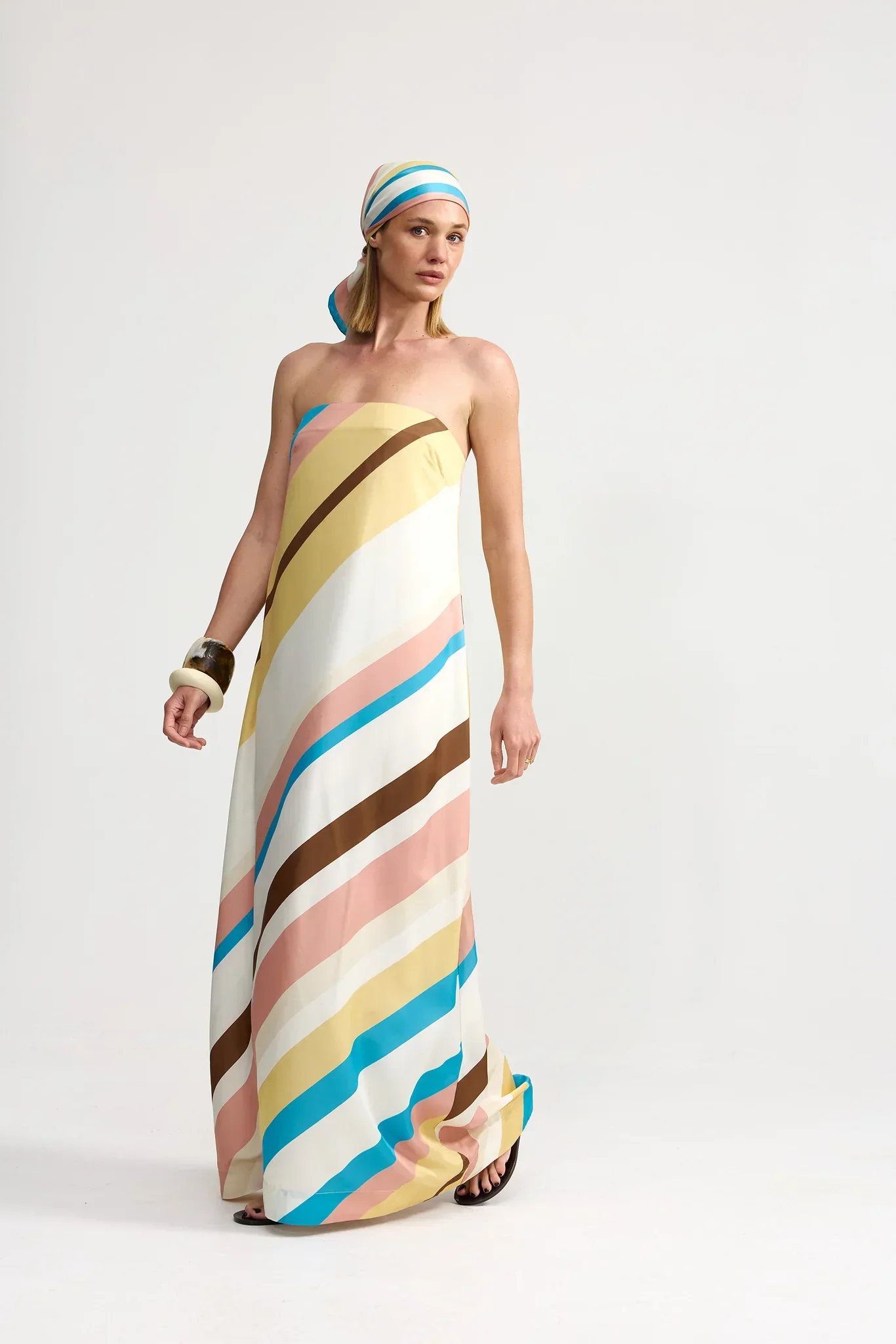 Lucie Dress in Siera Stripe - Image 4