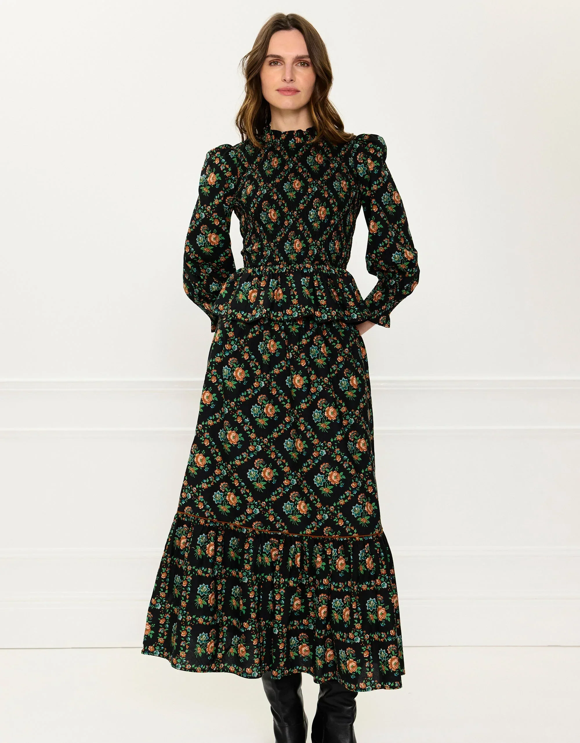 Mabel Skirt in Vintage Trellis - Image 2