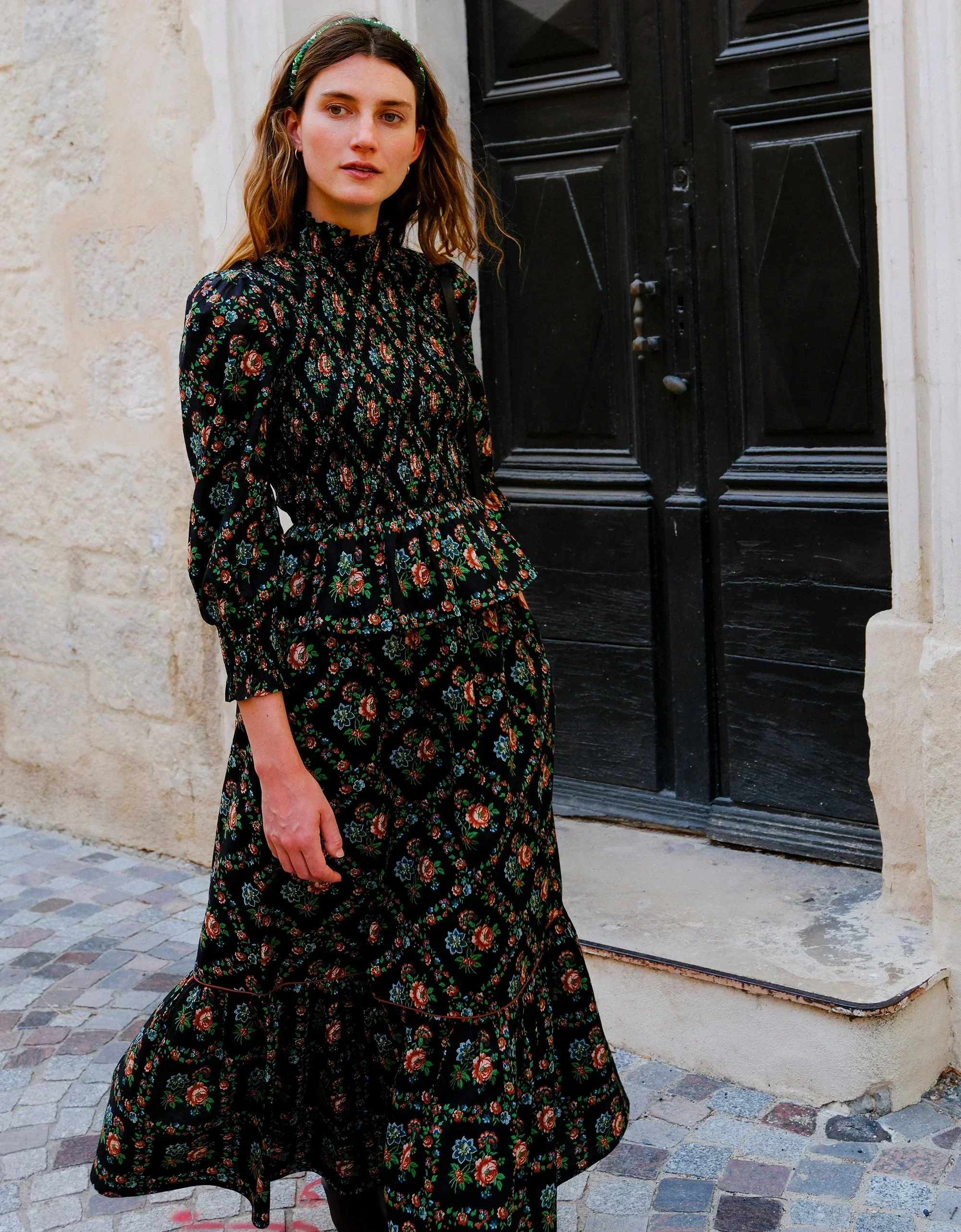 Mabel Skirt in Vintage Trellis - Image 6