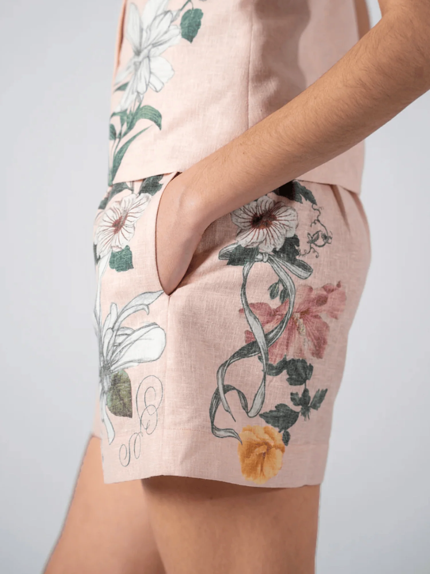 Mare Shorts in Camellia Print - Image 4