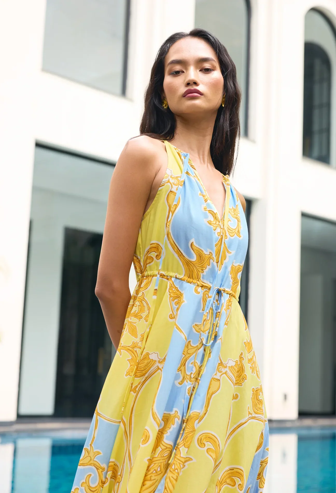Marina Dress in Sirens Sky - Image 2