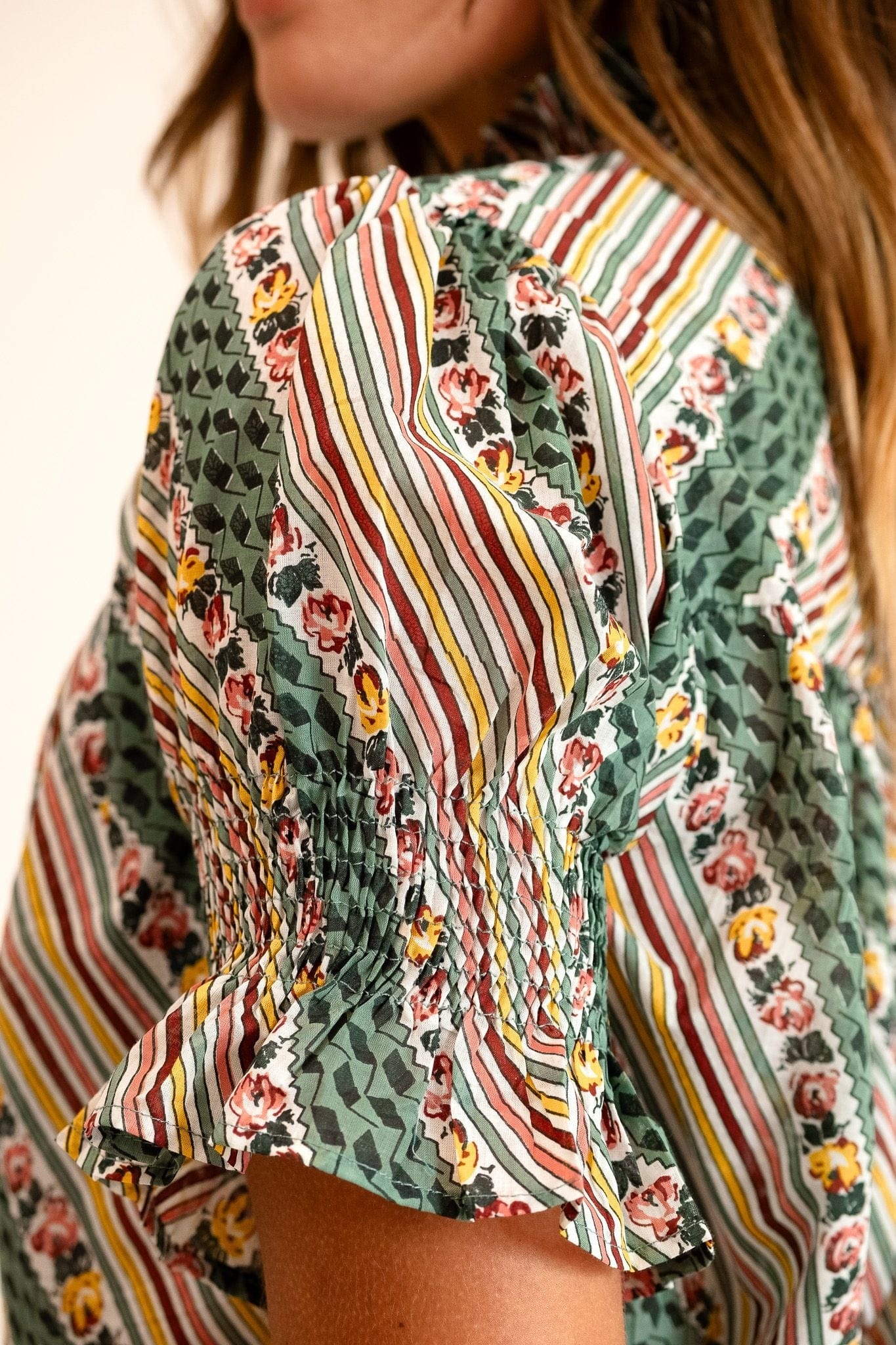 Marnie Top in Rose Stripe - Image 5
