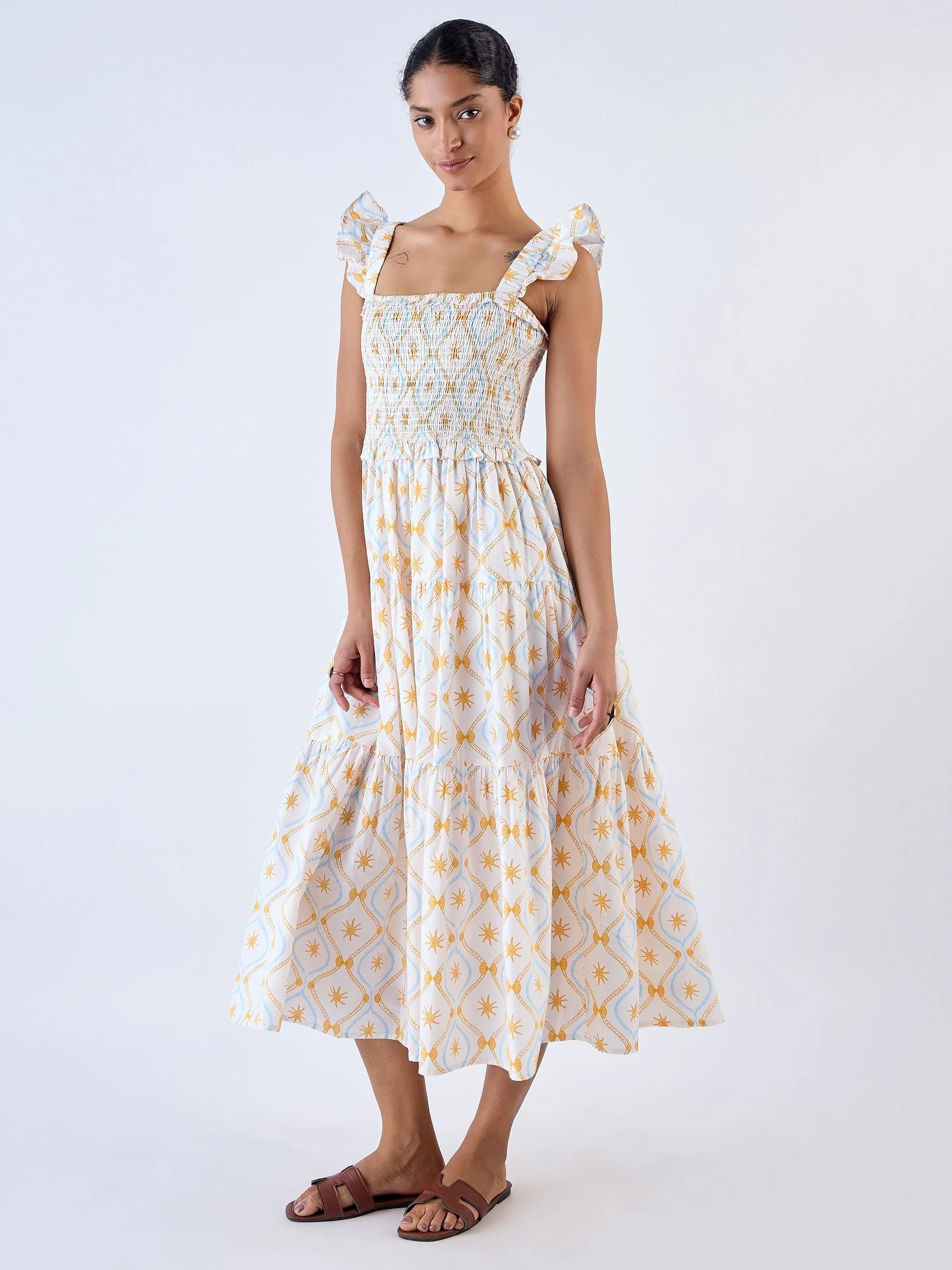 Mia Dress in Aqua Treasures