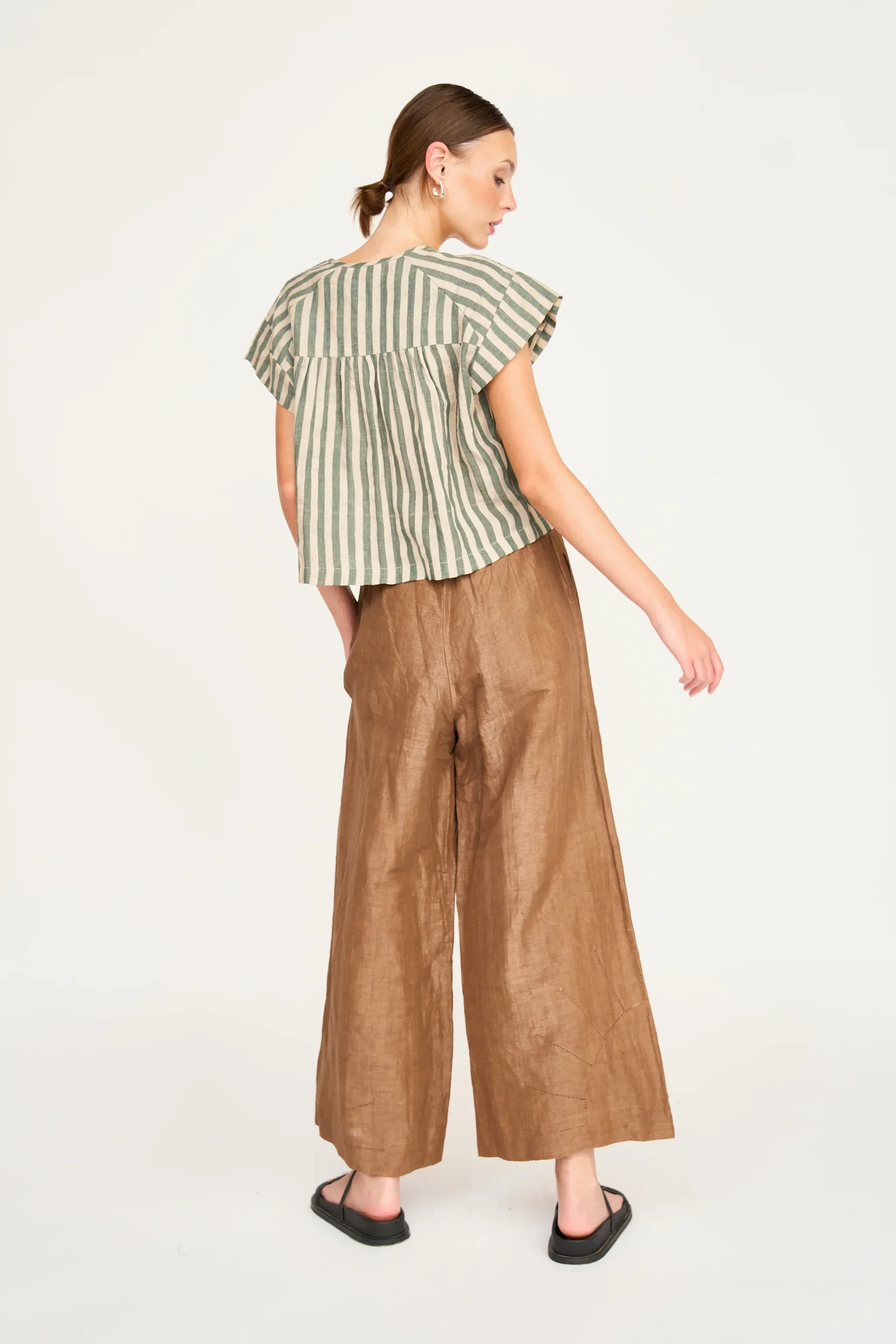 Mirth Pant in Brownie Linen - Image 5