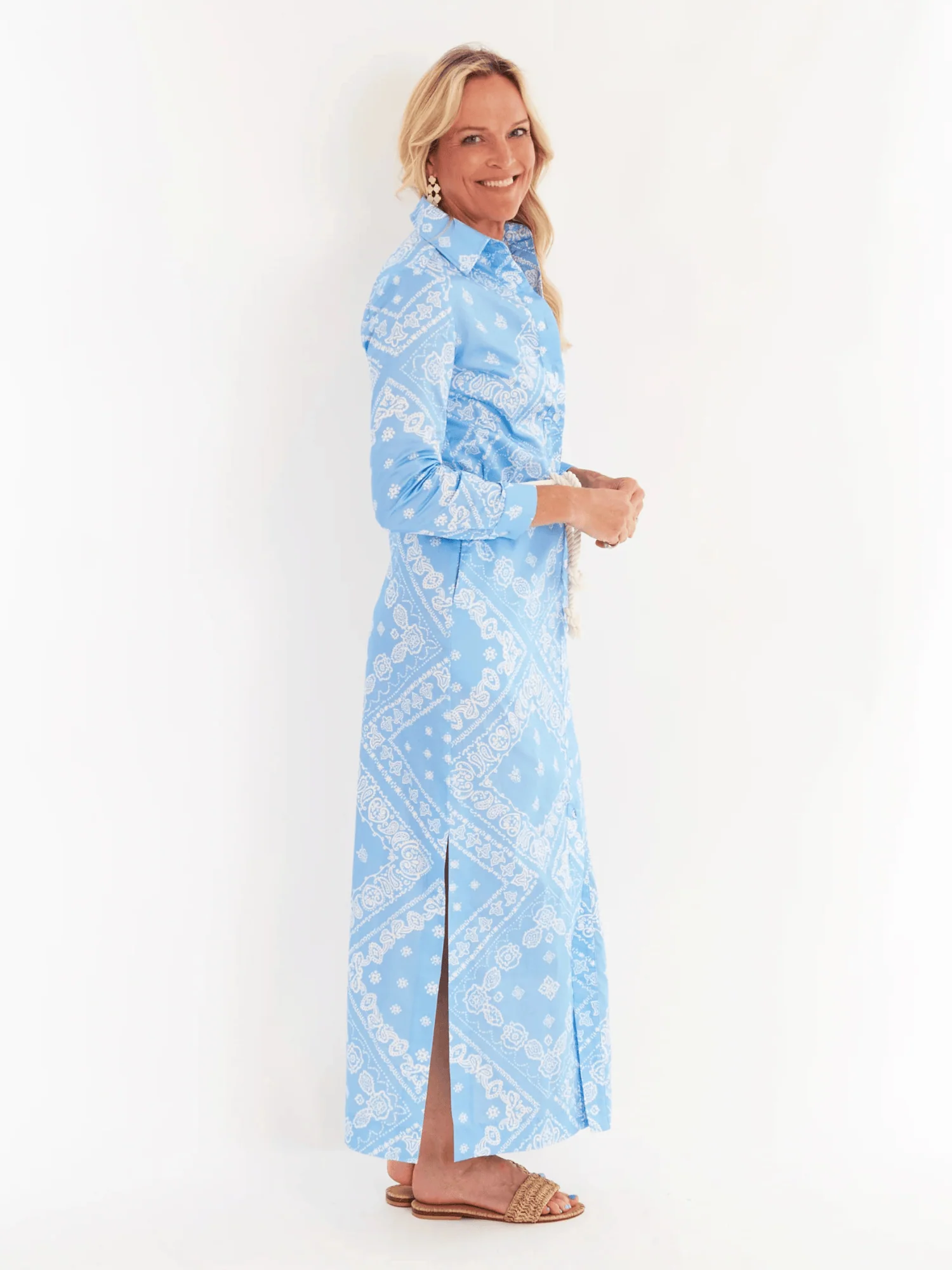 Monteith Caftan in Bandana Peri - Image 2