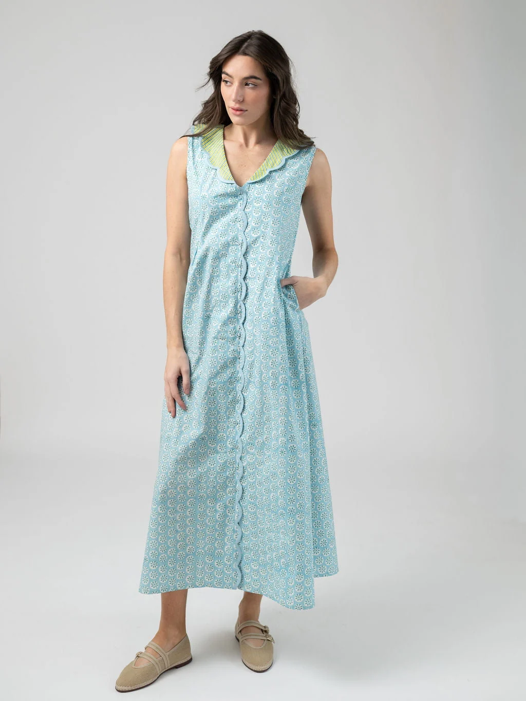The Myra Dress | Lake - Image 3