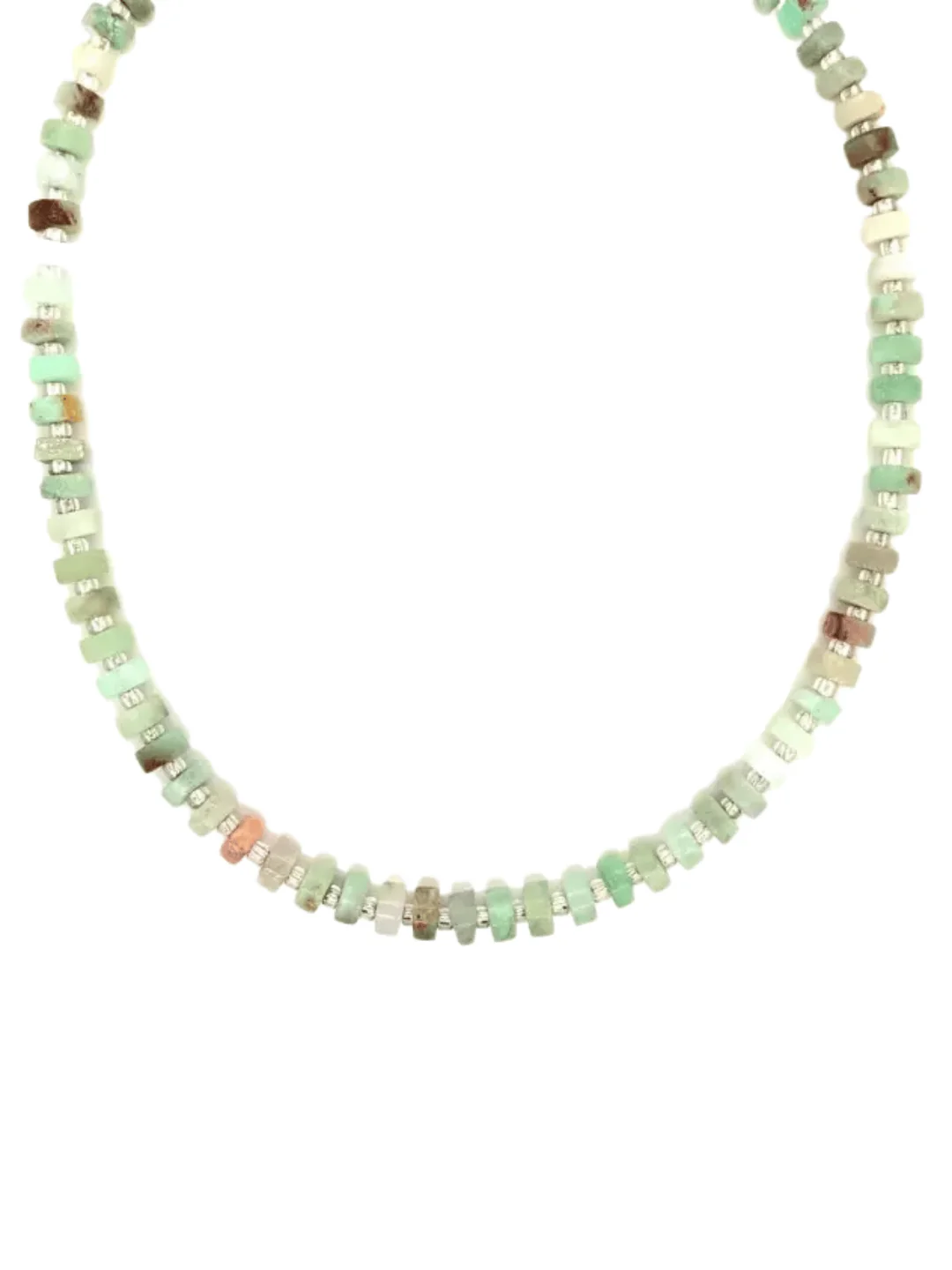 Amazonite Natural Gemstone Beaded Layering Necklace