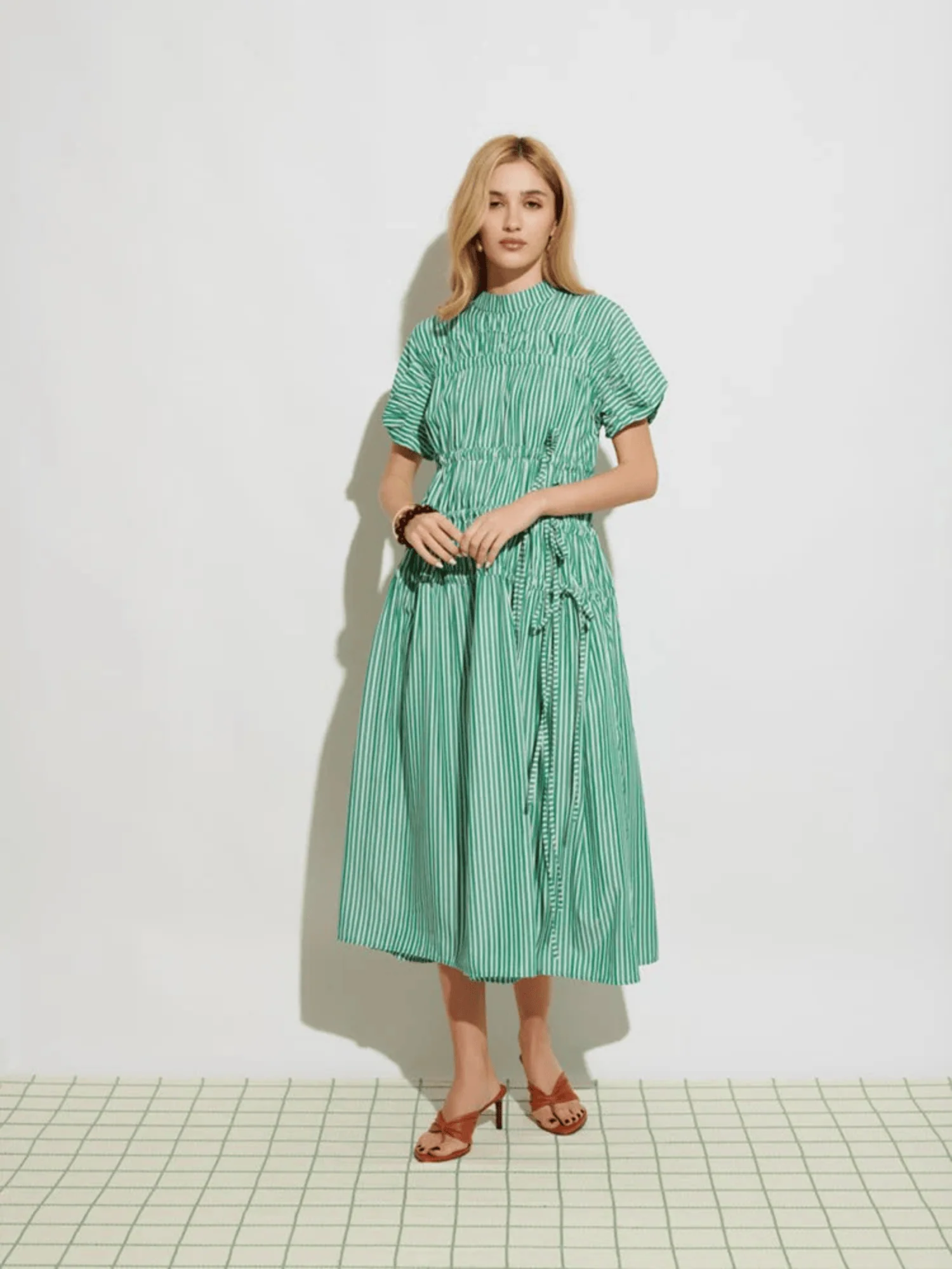 Neva Striped Midi Dress - Image 2