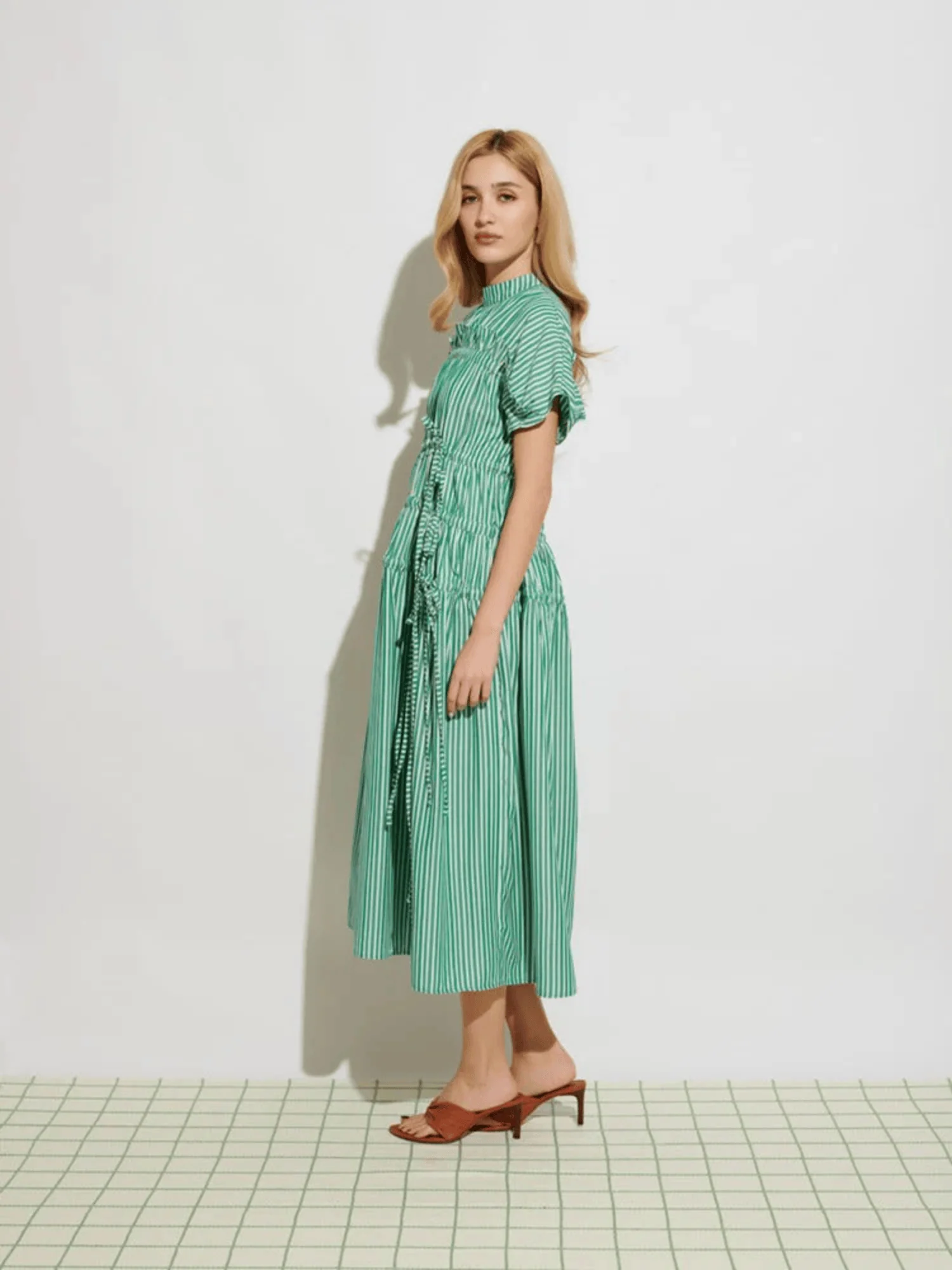 Neva Striped Midi Dress - Image 3