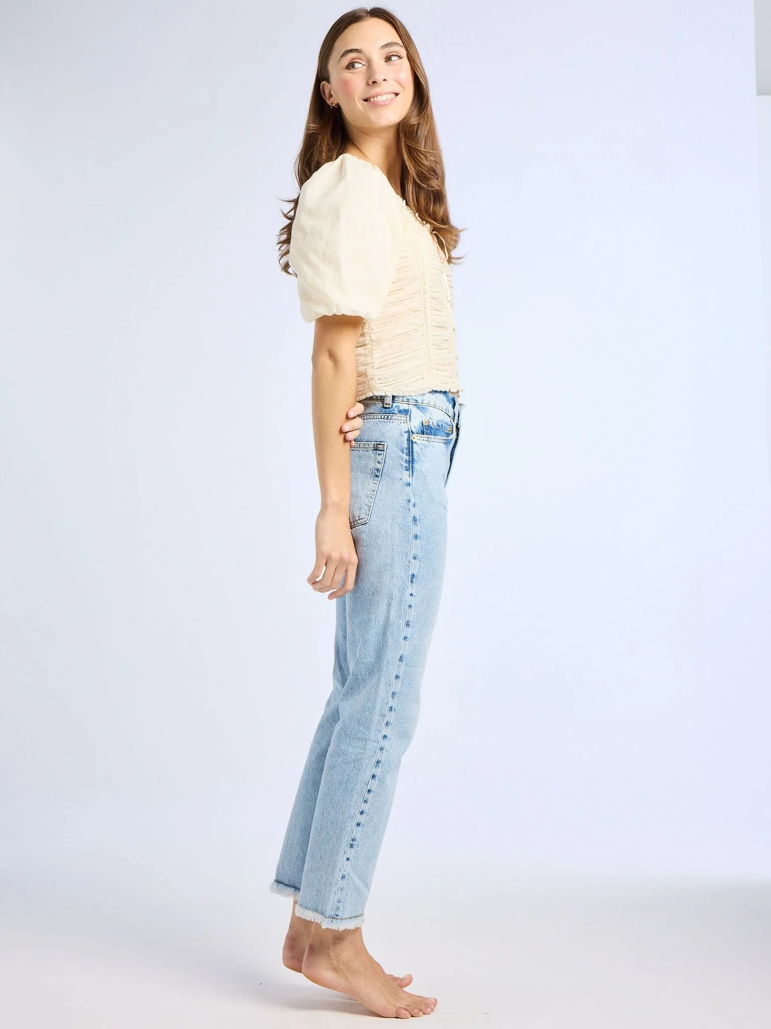 Ophelia Top in Ivory - Image 3