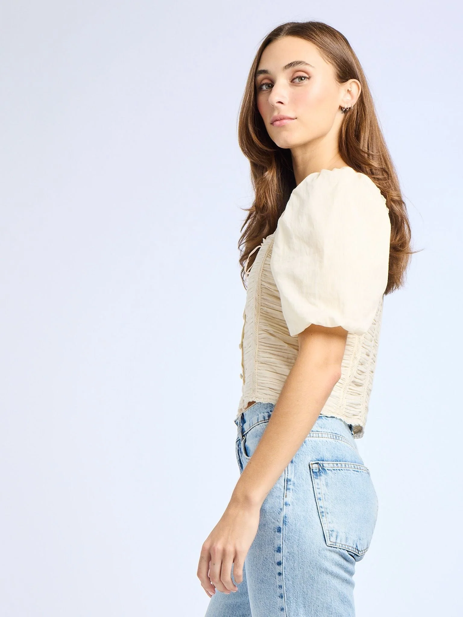 Ophelia Top in Ivory - Image 6