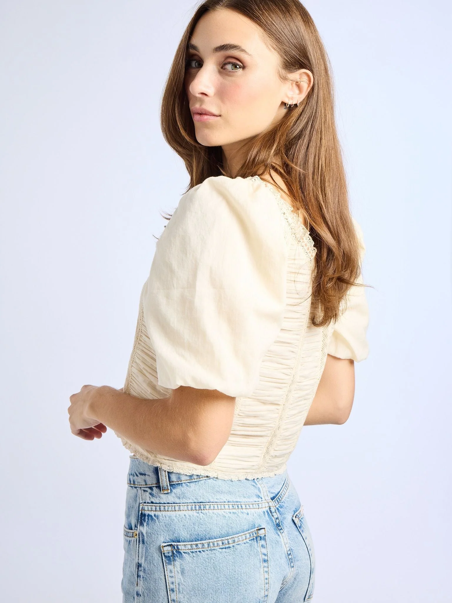 Ophelia Top in Ivory - Image 7