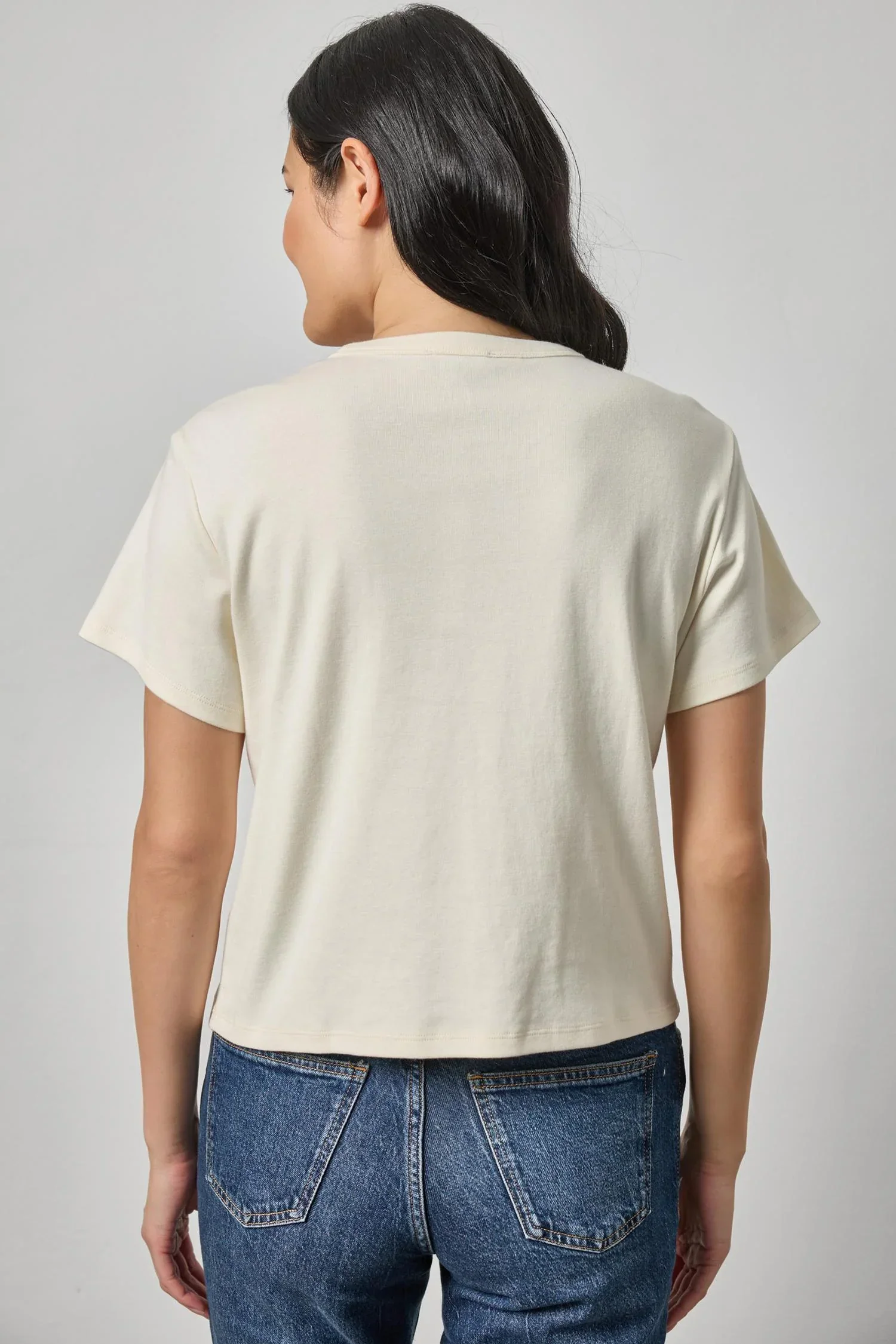 Organic Boxy Tee in Rope - Image 2