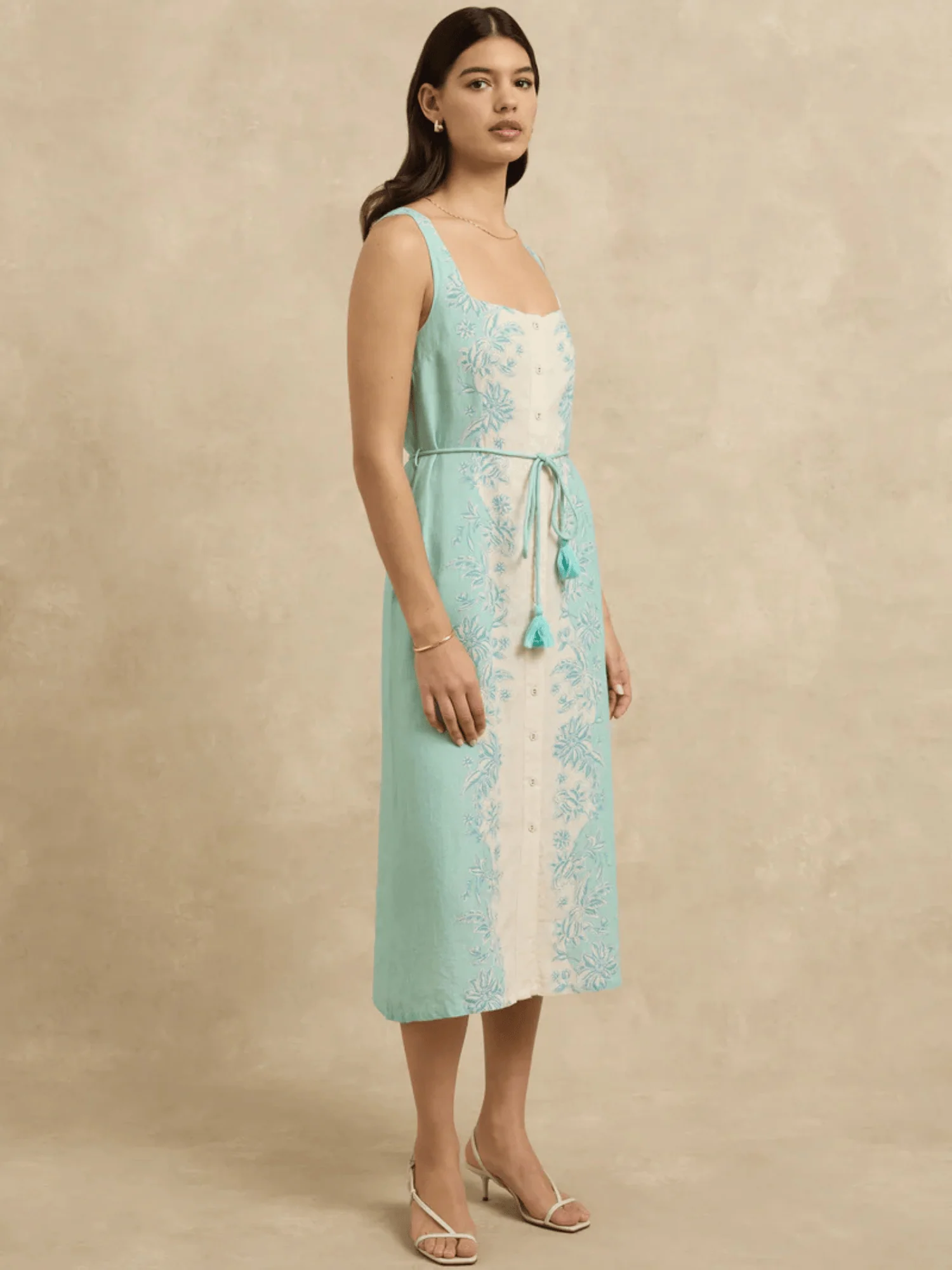 Paloma Dress in Seafoam Bloom - Image 3