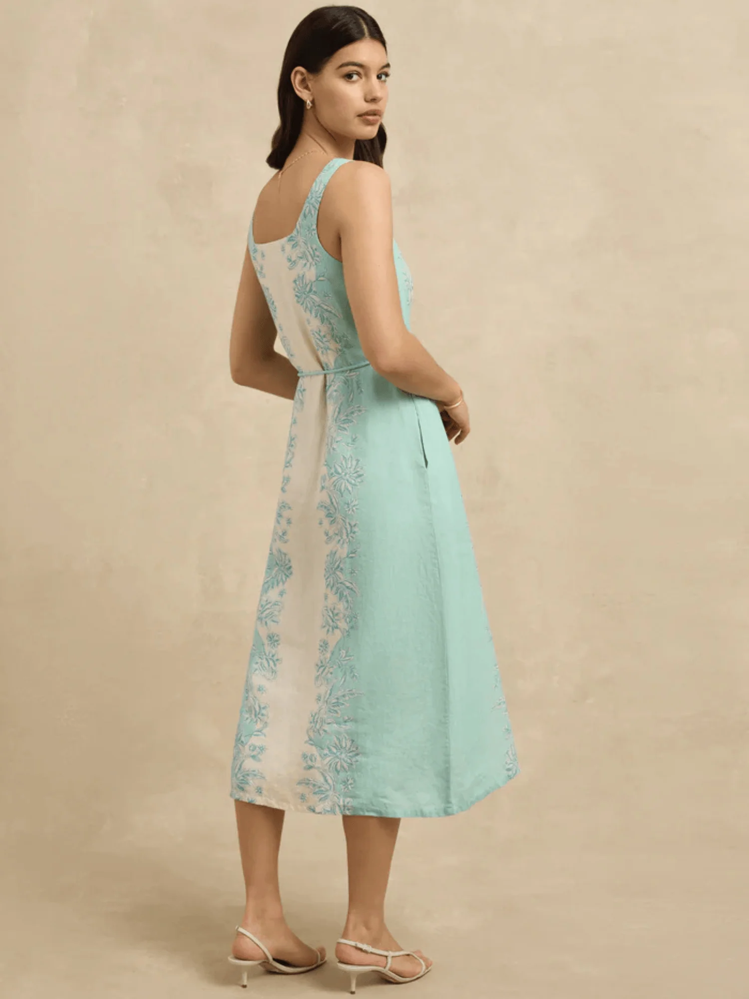 Paloma Dress in Seafoam Bloom - Image 4