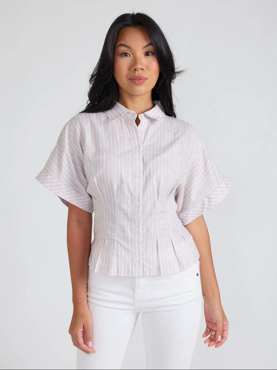 Paris Top in Sand Ticking