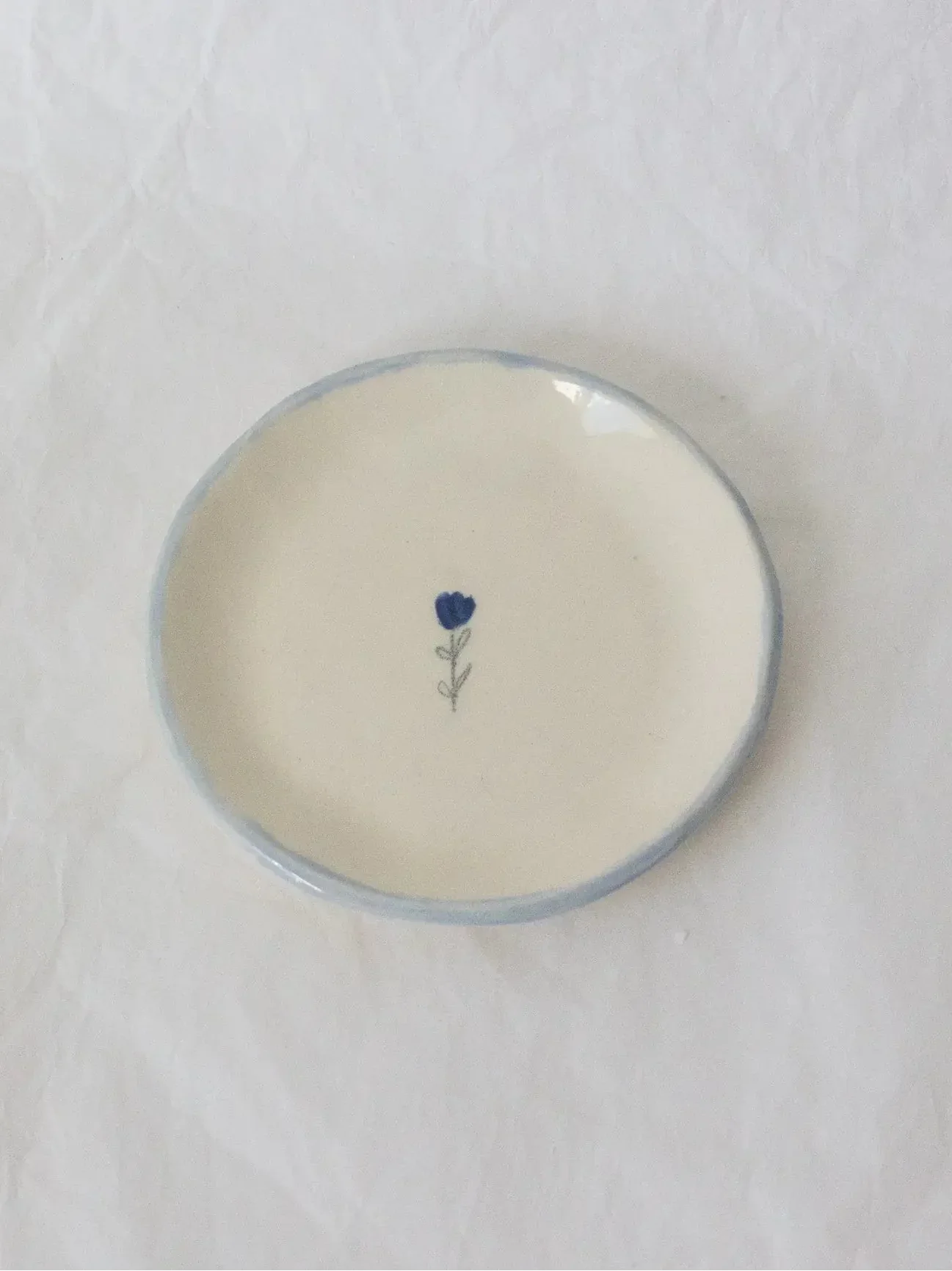 Periwinkle Tulip Ring Dish