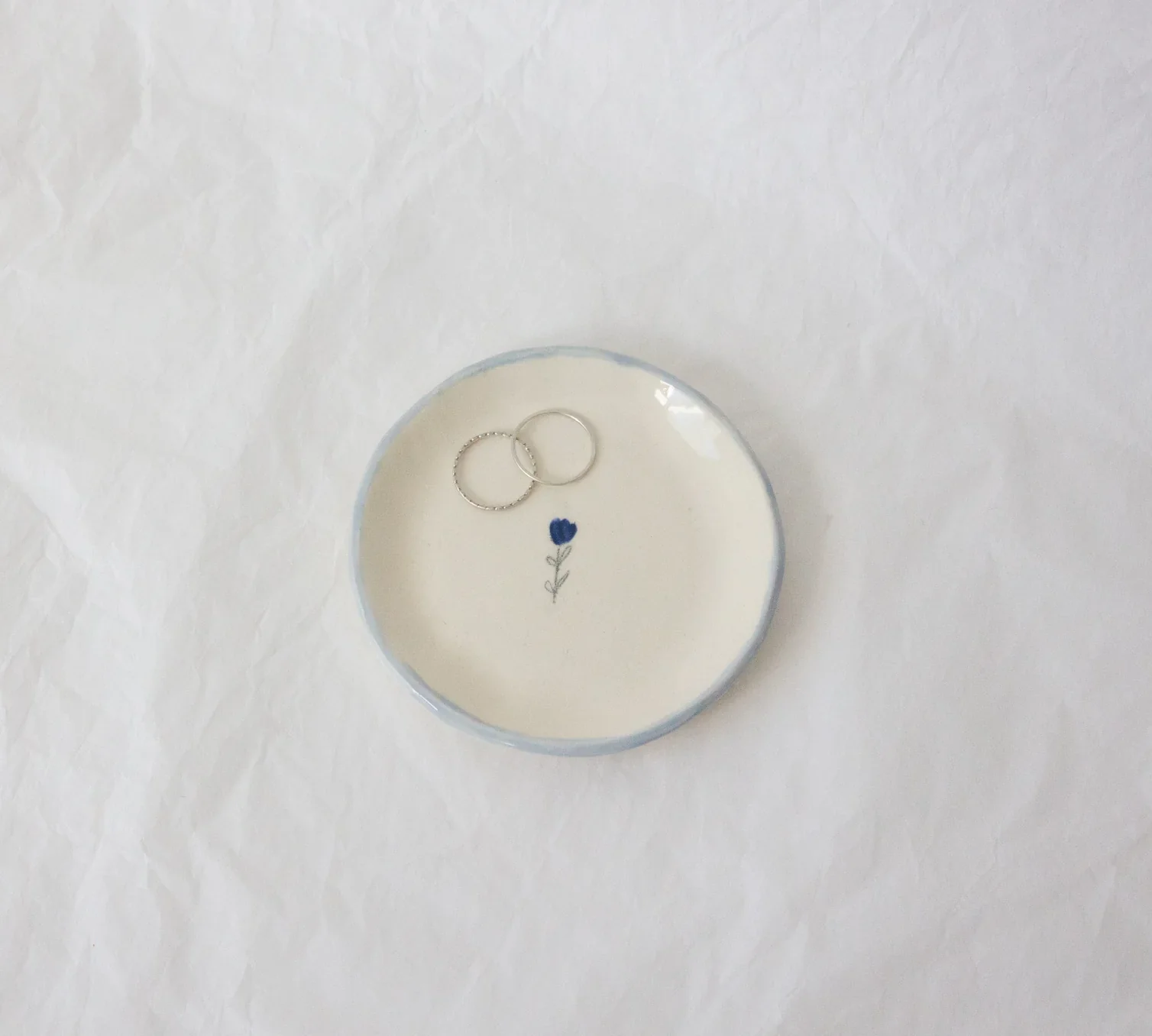 Periwinkle Tulip Ring Dish - Image 2