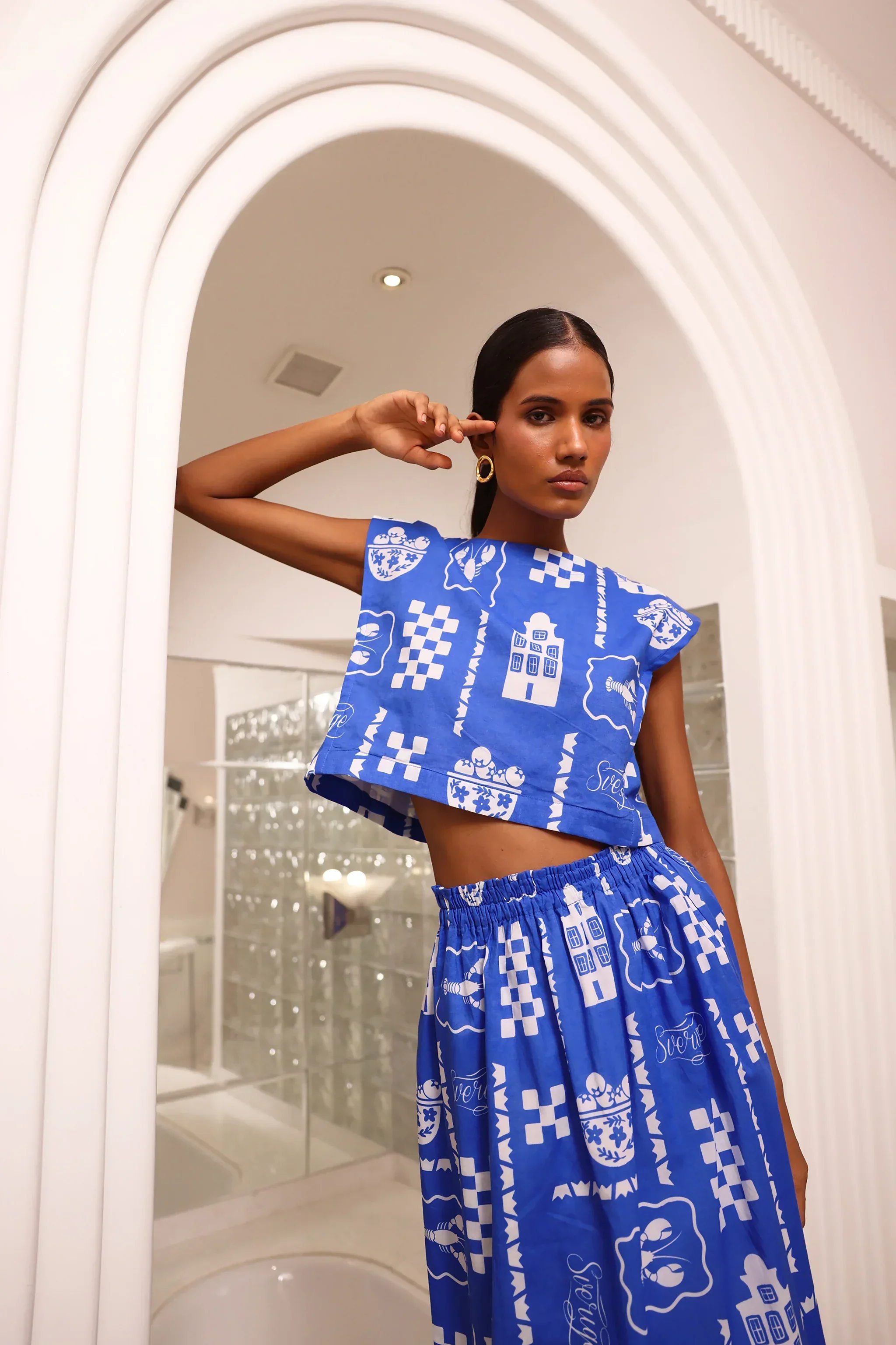 Piper Top in Sverige Indigo - Image 2