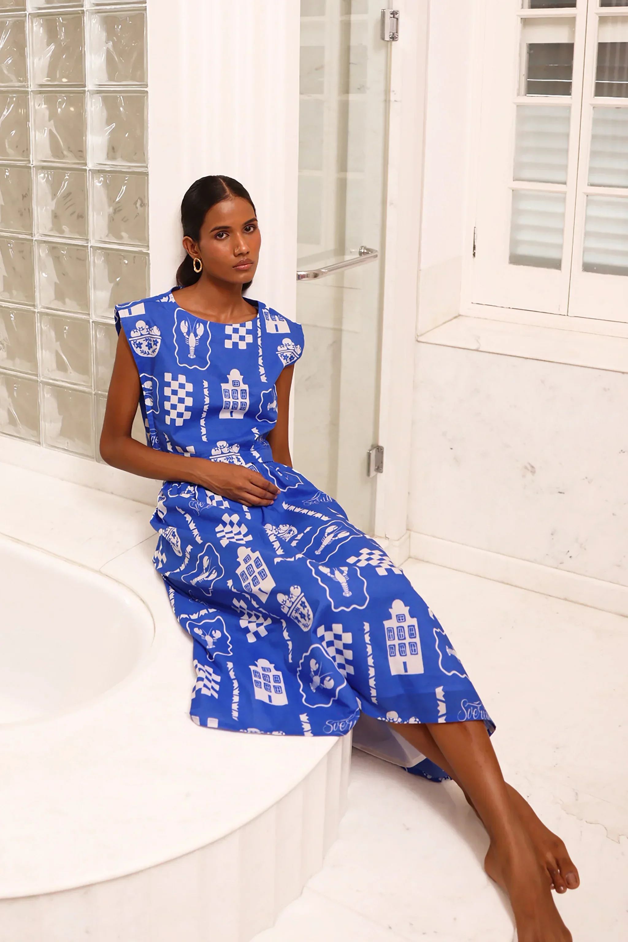 Piper Top in Sverige Indigo - Image 3
