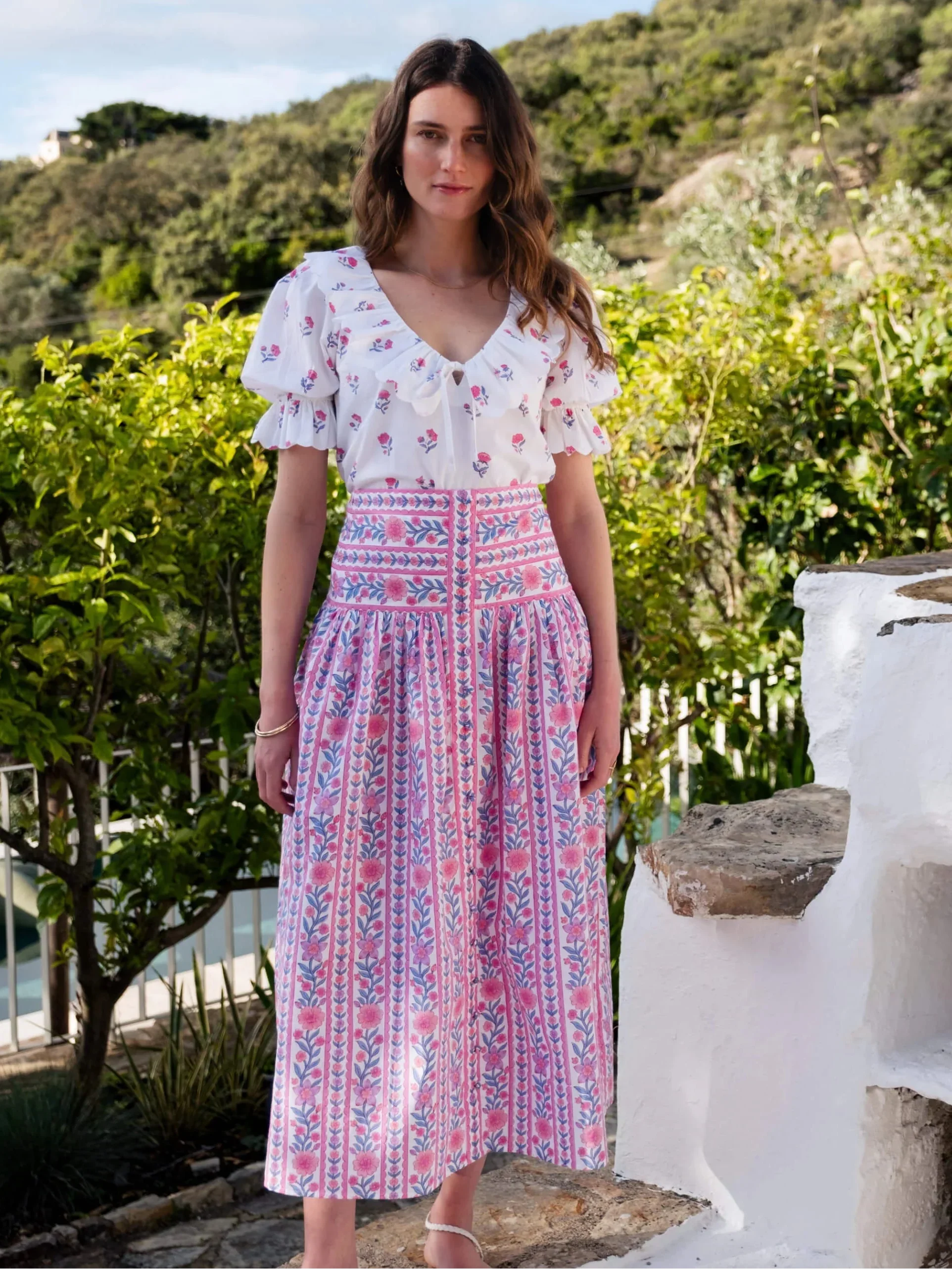 Primrose Skirt in Jaipur Border