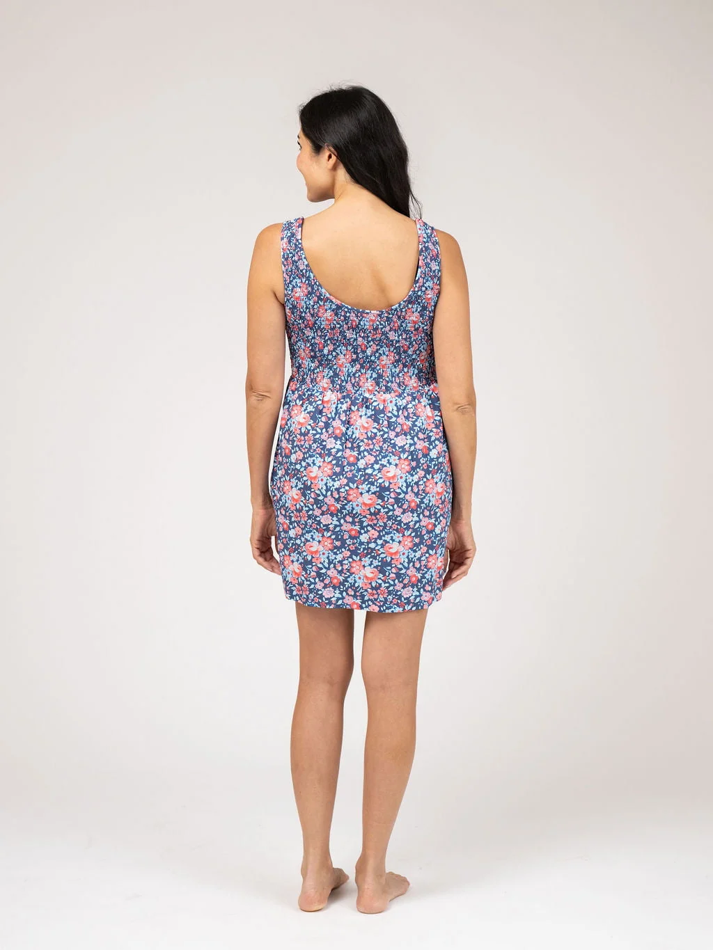 The Maggie Mini Dress | Navy Garden - Image 4
