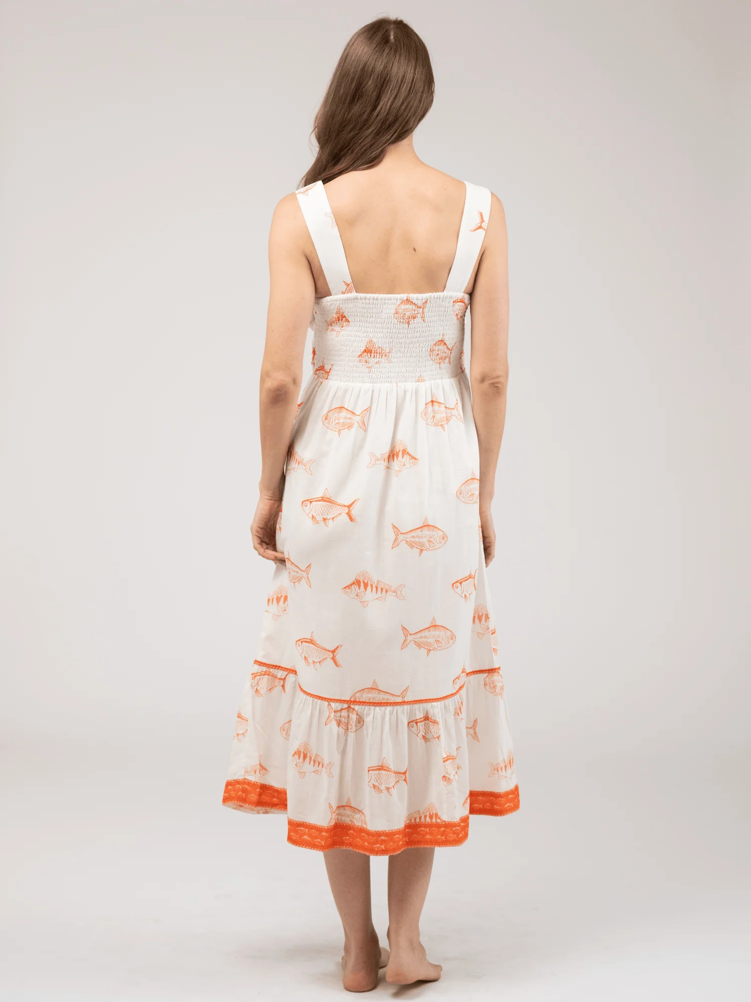 The Blake Dress | Orange Fish - Image 5