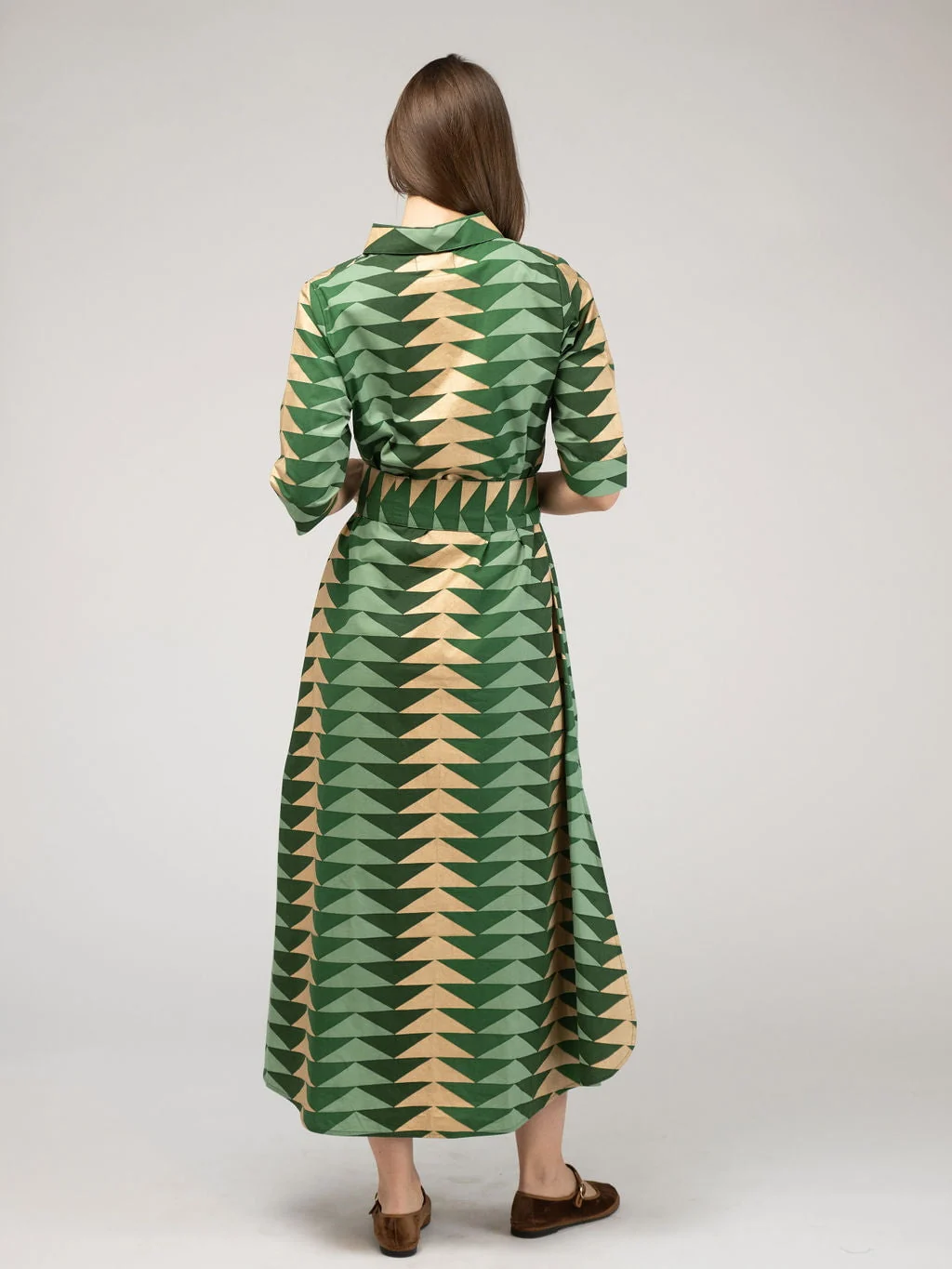 SAMPLE | The Eloise Dress | Pine Bagru Triangle - Image 3