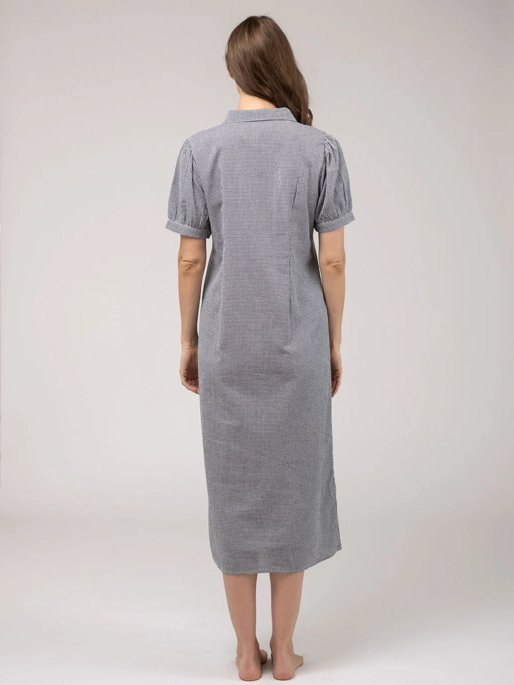 SAMPLE | The Kris Dress | Black Tiny Check | Small - Image 3