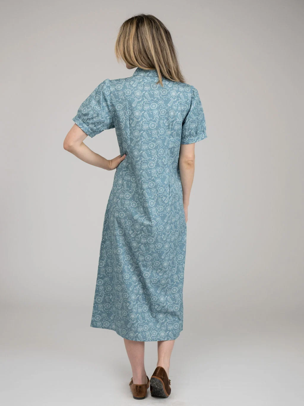SAMPLE | The Kris Dress | Blue Cosmo | Small - Image 3