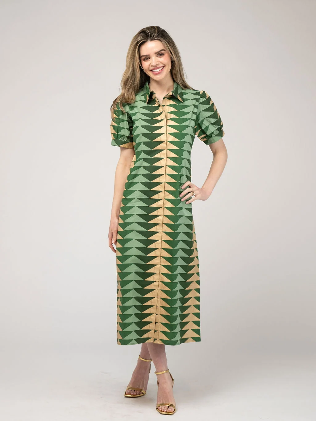 SAMPLE | The Kris Dress | Pine Bagru Triangle