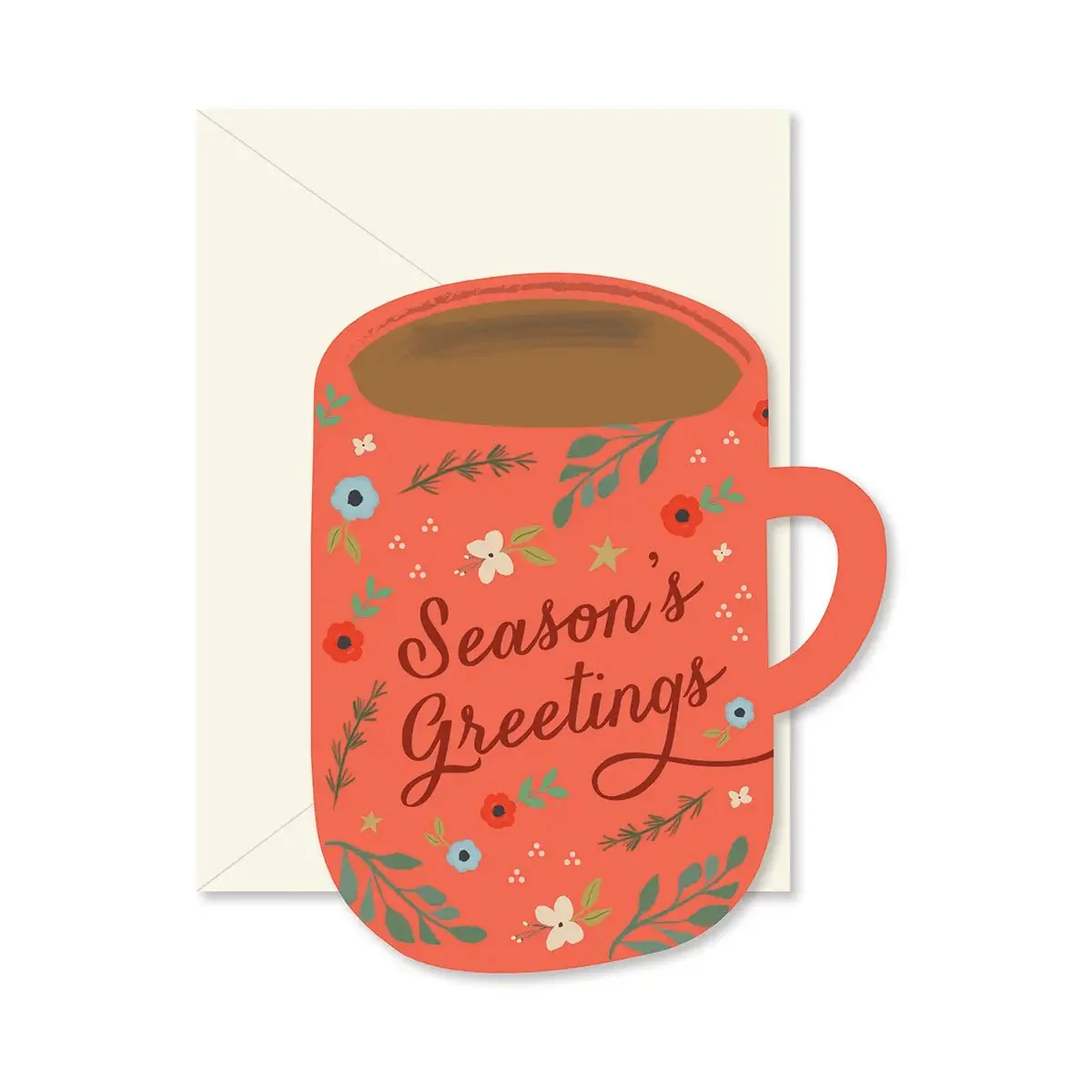 Season's Geeting Coffee Mug Greeting Card