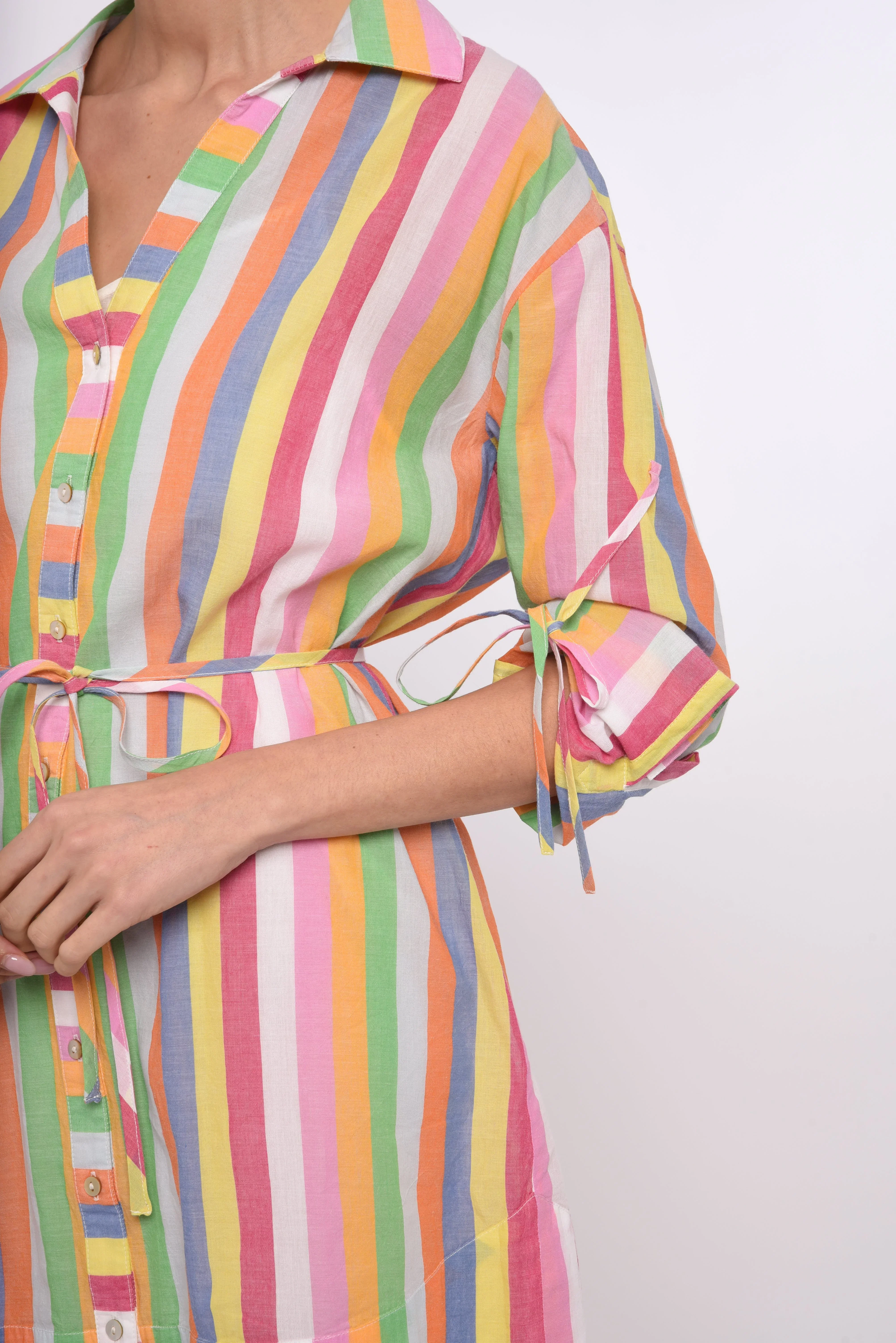 Shannon Mini Dress in Surya Stripe - Image 3