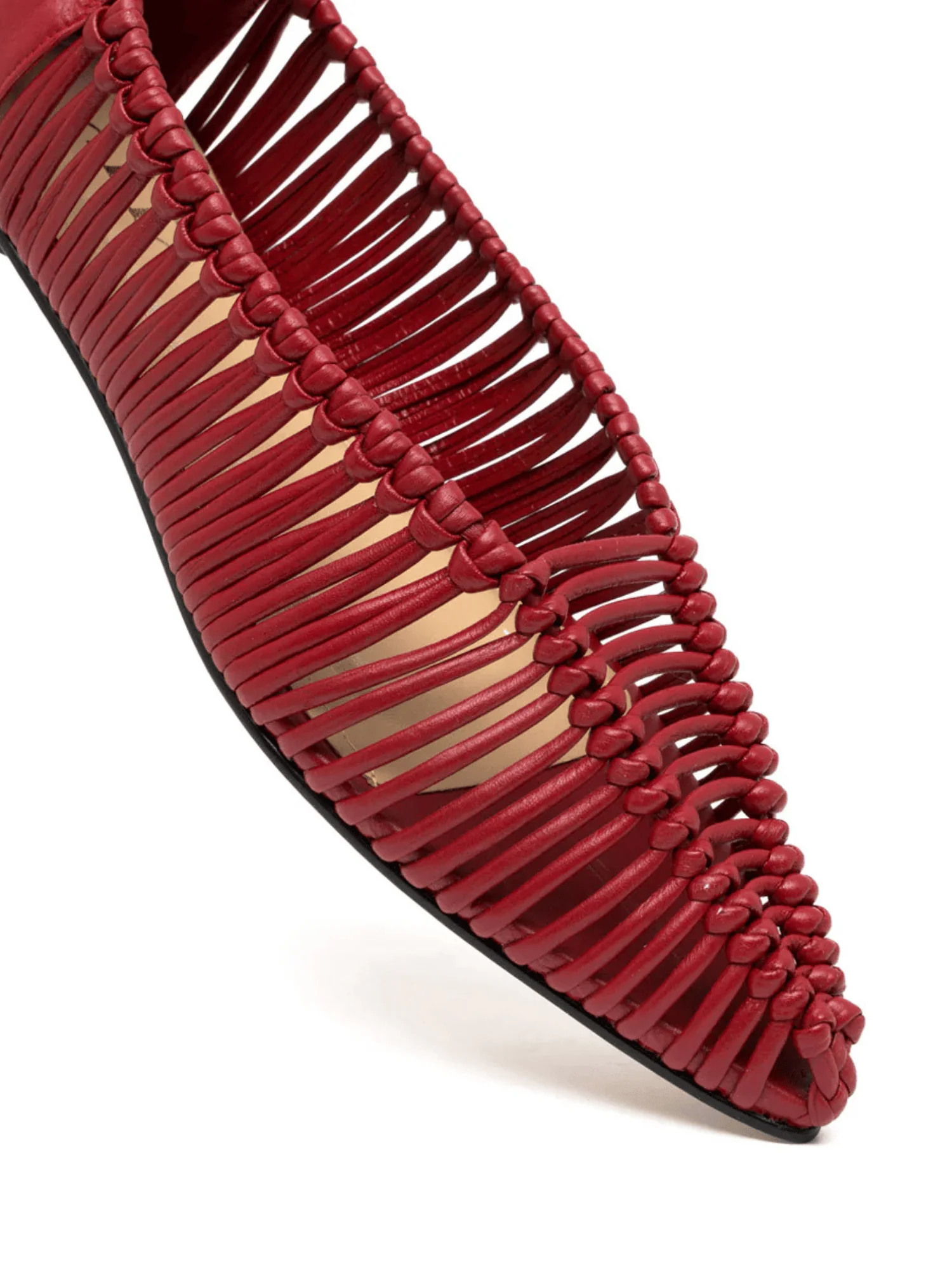 Simone Red Craft Flats - Image 3