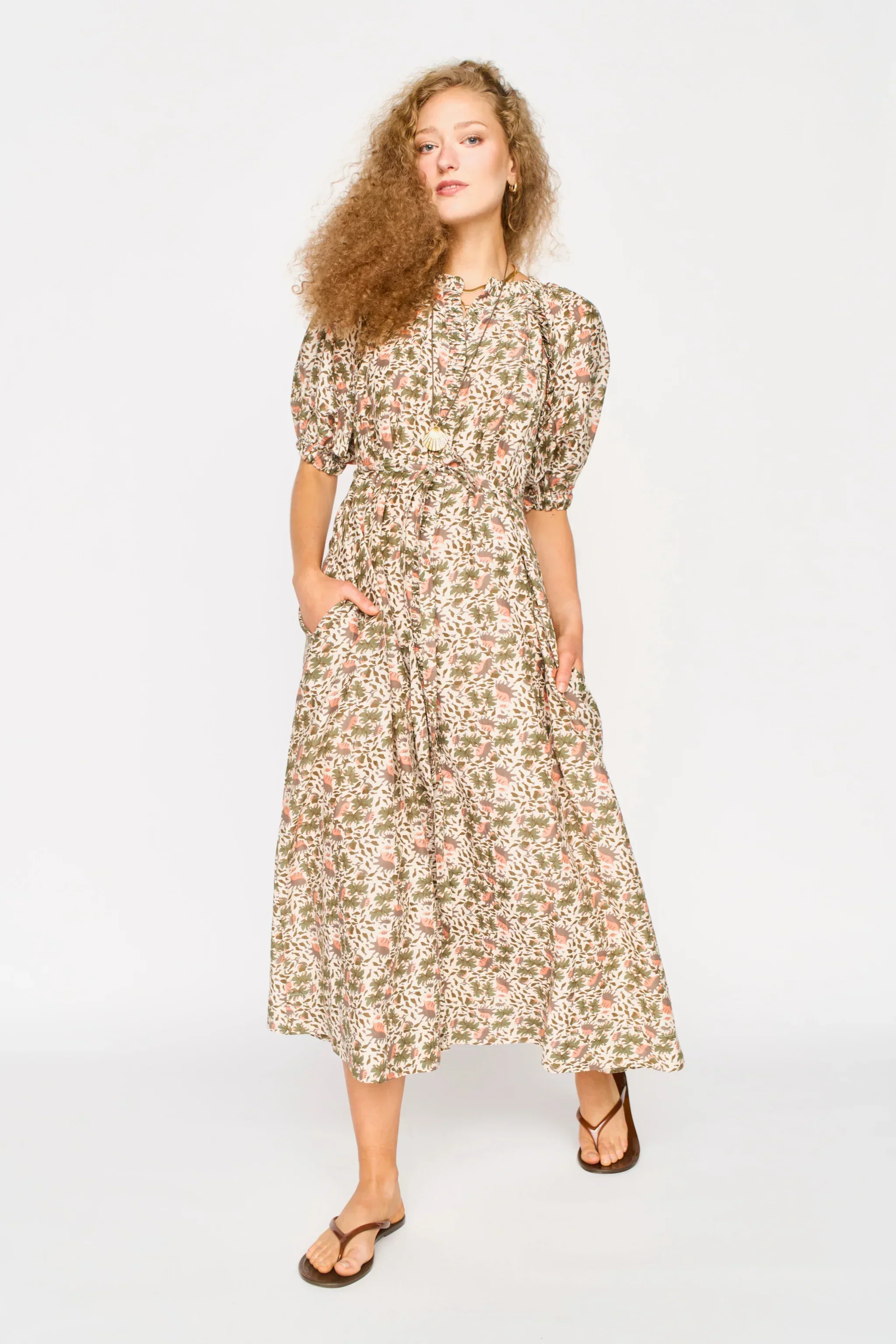 Somerset Dress in Pink Cowrie - Image 4