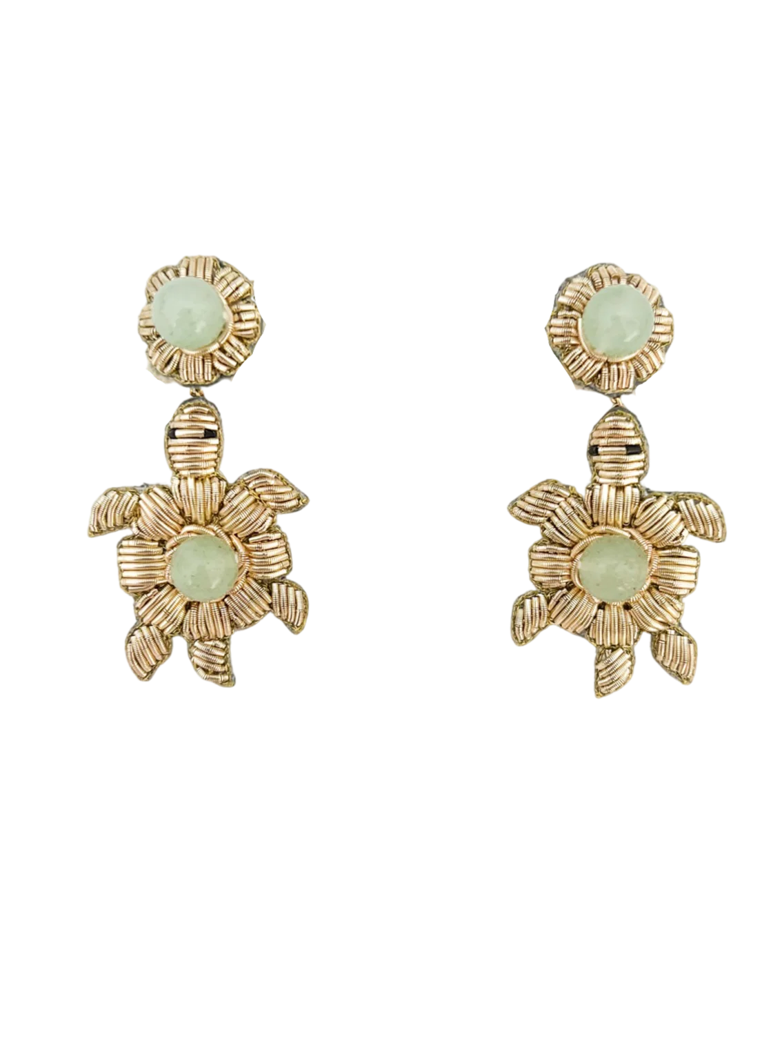 Lapis Turtle Earrings - Image 2