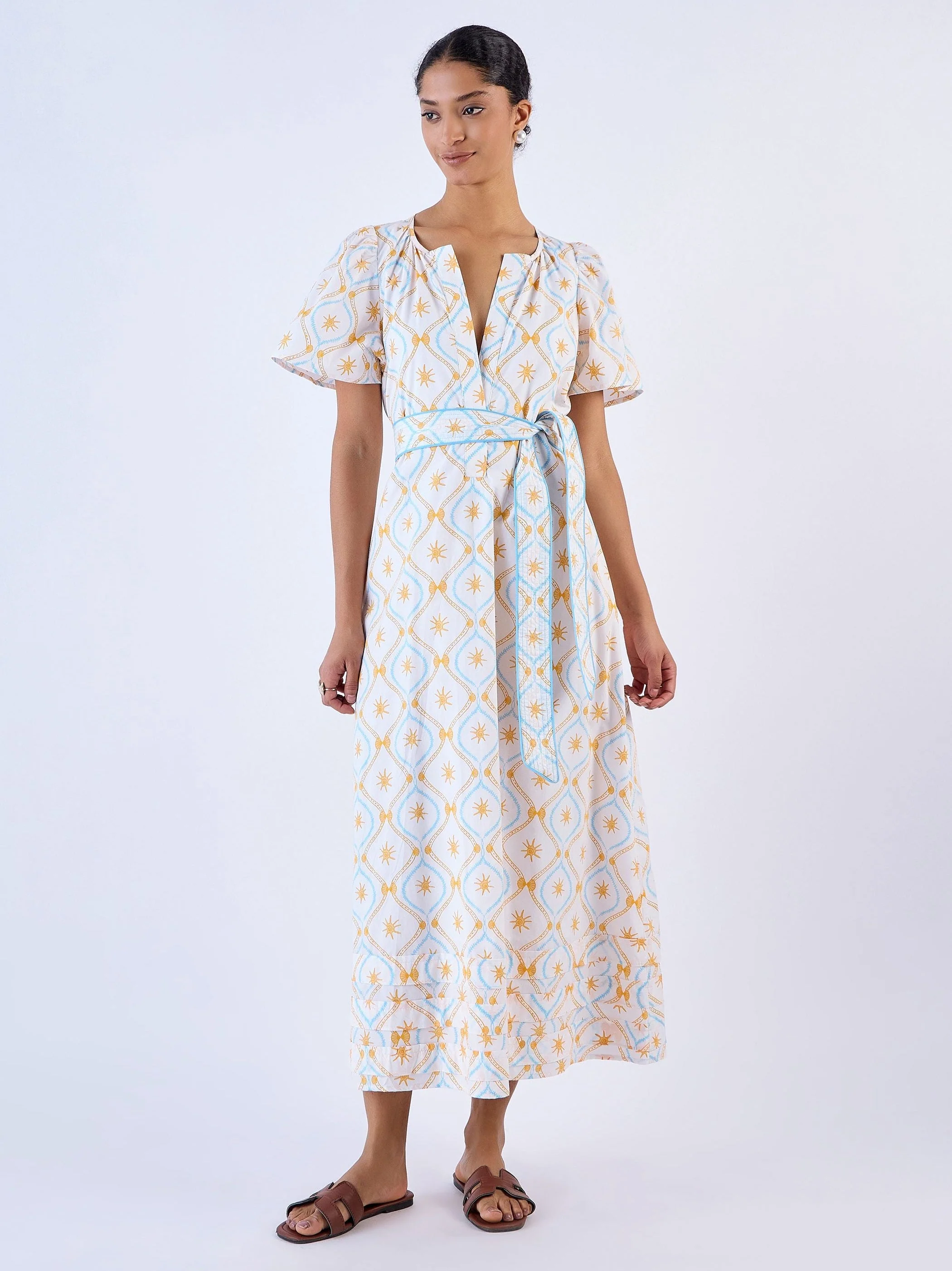 Suzi Dress in Aqua Treasures