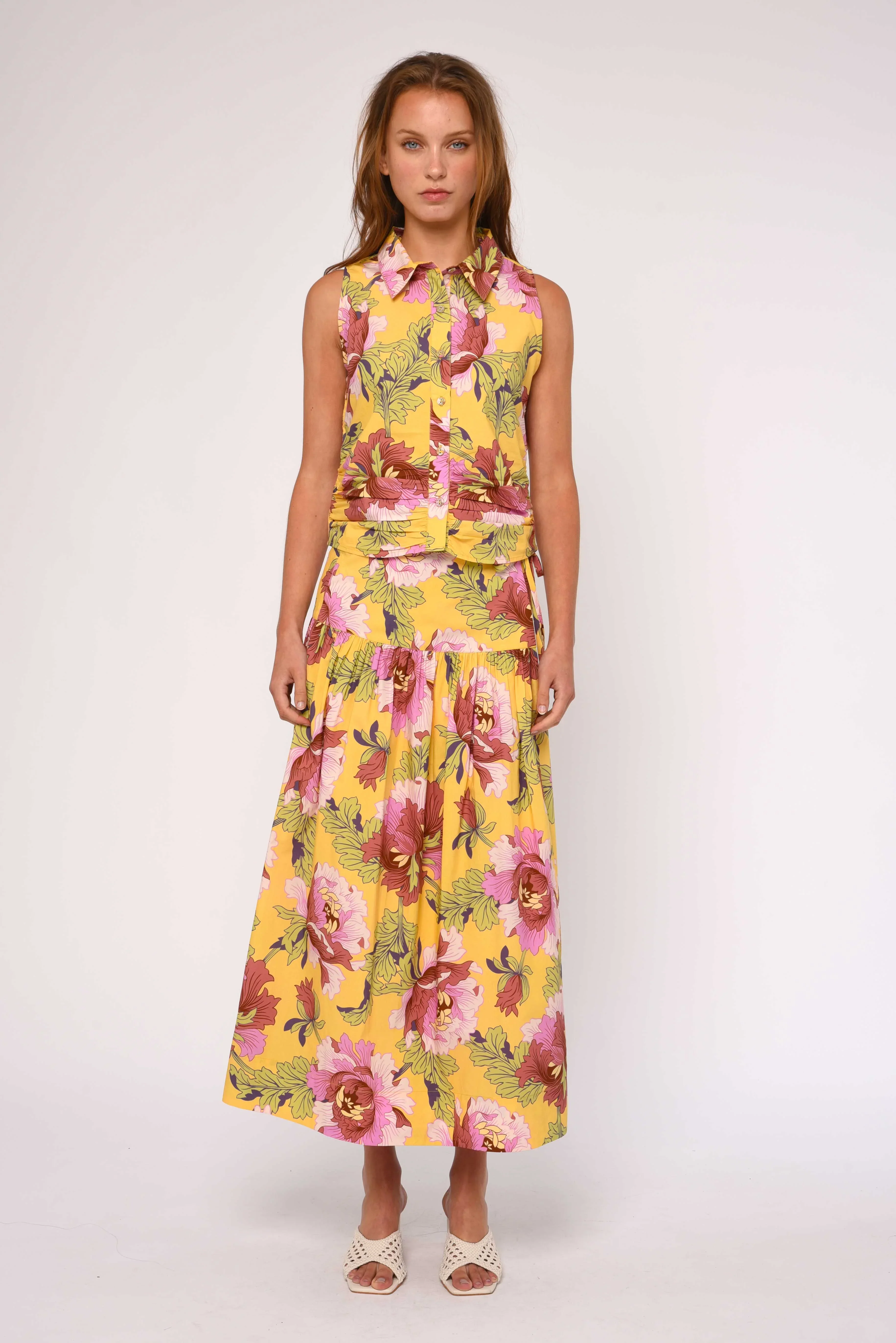 Taylor Wrap Skirt in Modern Dandy Liberty Print - Image 2
