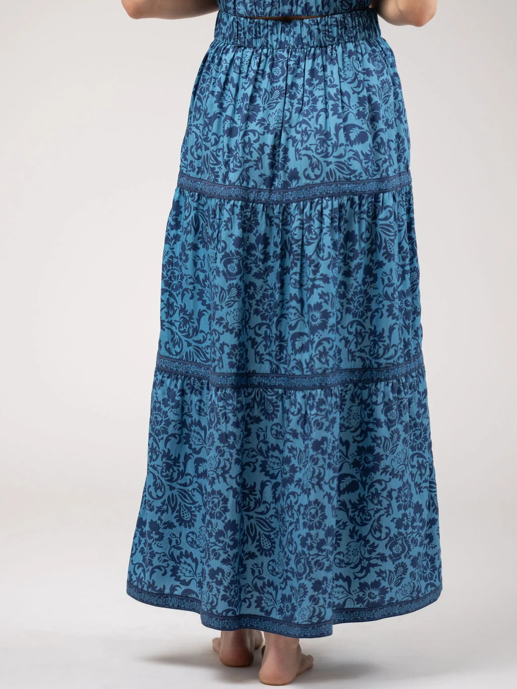 The Abby Skirt | Navy Flore - Image 4