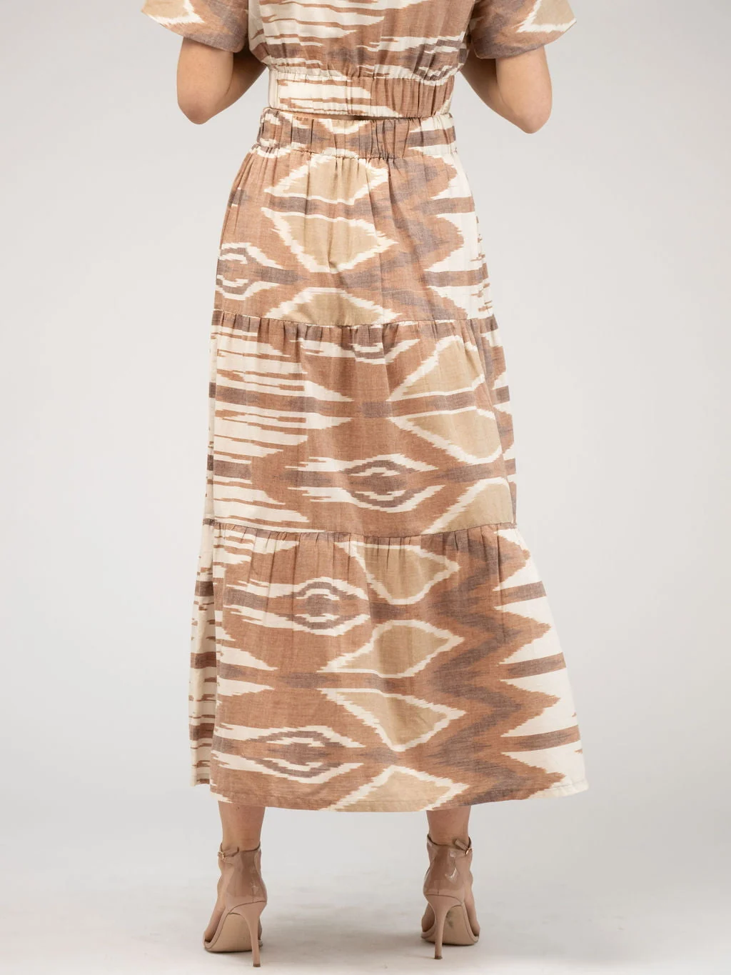 The Abby Skirt | Eco Brown Ikat - Image 4