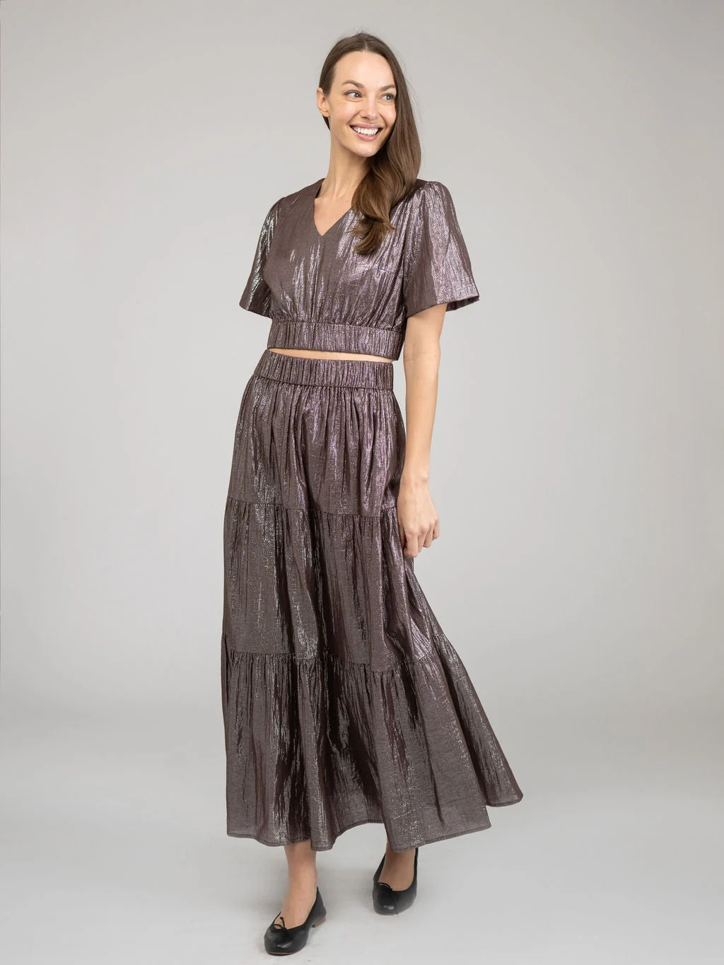 The Abby Skirt | Brown Shine - Image 5