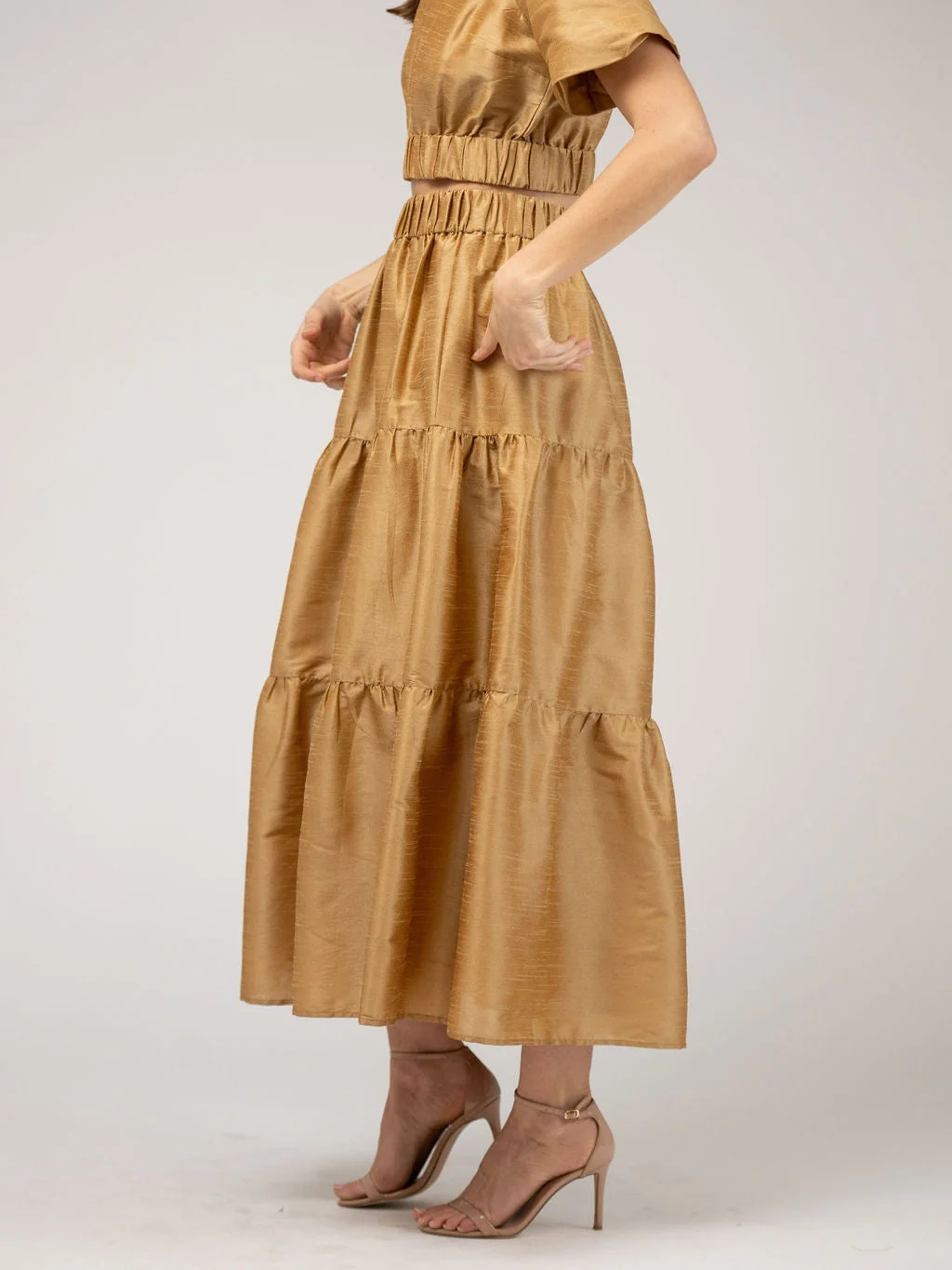 The Abby Skirt | Gold Dupioni - Image 3
