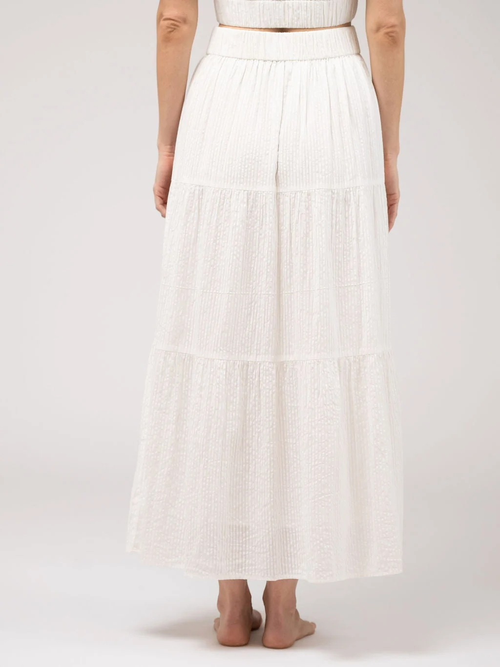 The Abby Skirt | White Seersucker - Image 4