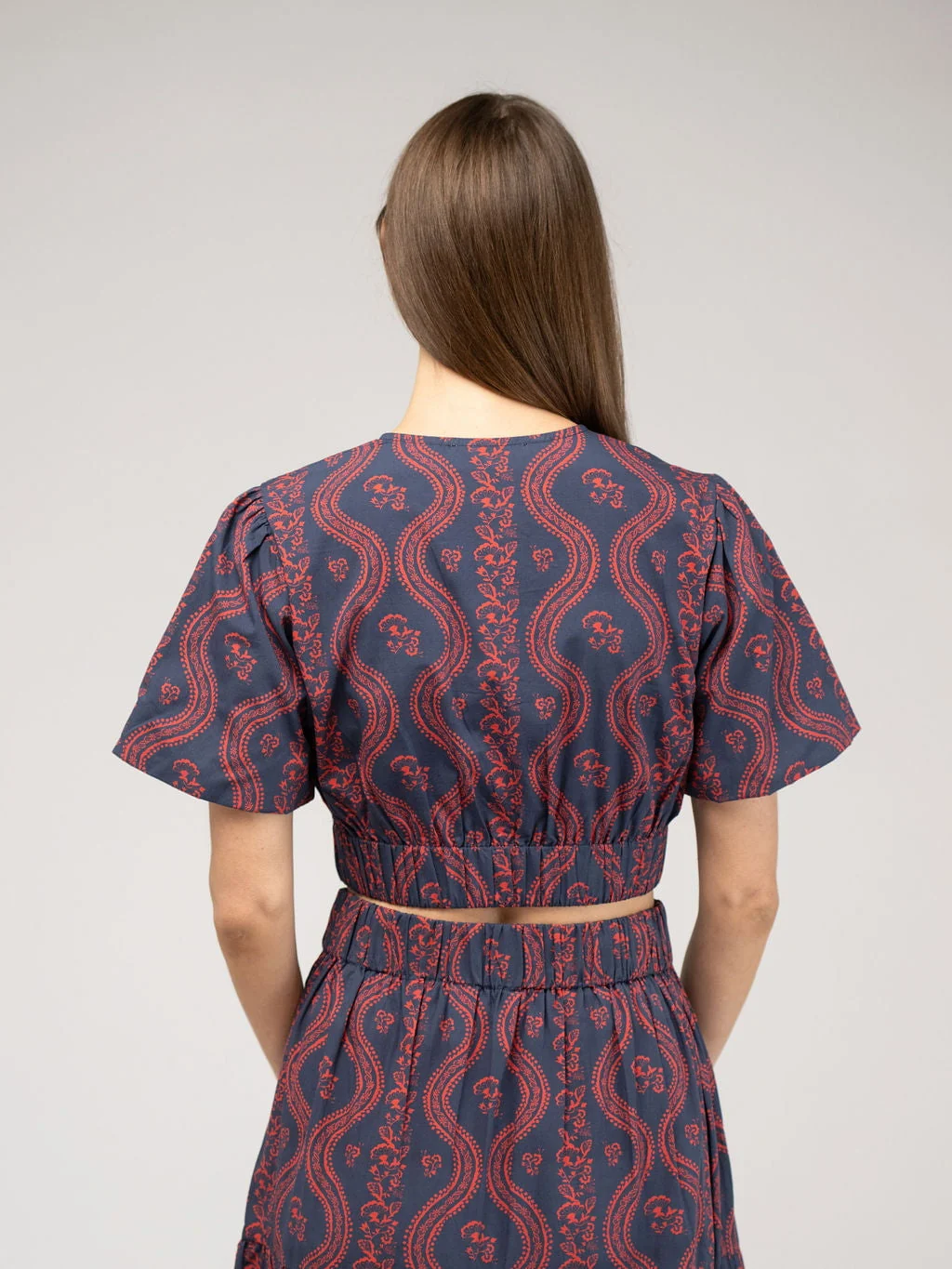 The Abby Top | Navy Virginia Stripe - Image 4