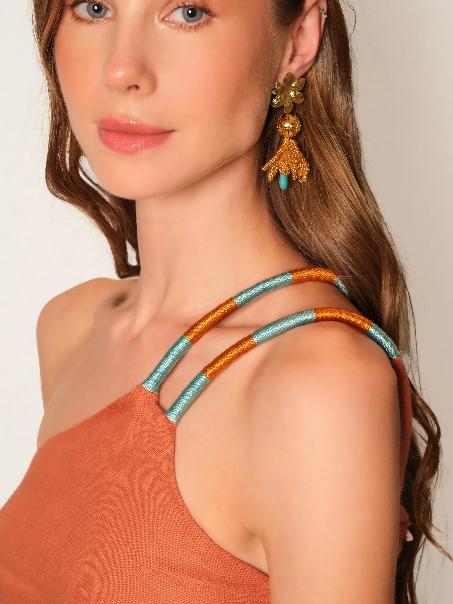 The Alma Bonita Dress in Terracotta - Image 3