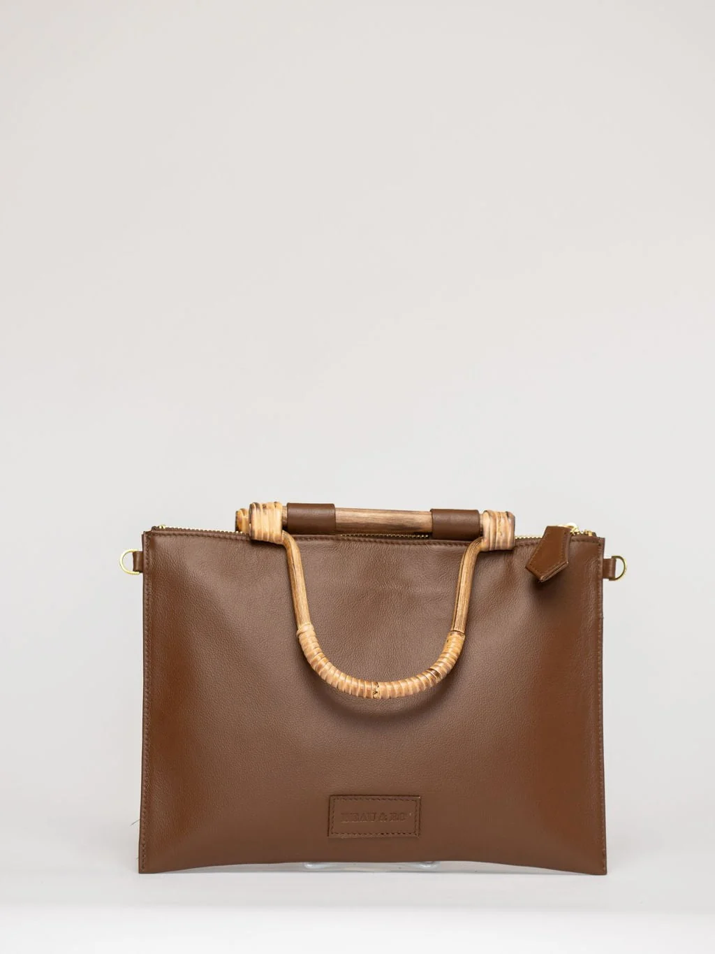 The Bamboo Clutch + Crossbody | Chocolate - Image 3